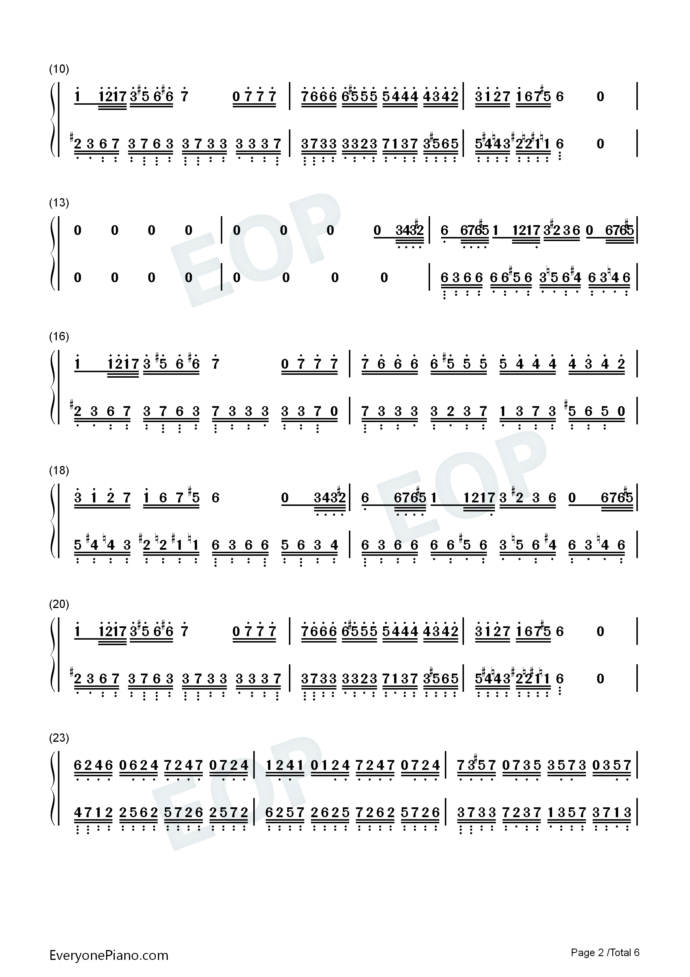 古巴鸡尾酒（Mojito）钢琴简谱_马克西姆演唱