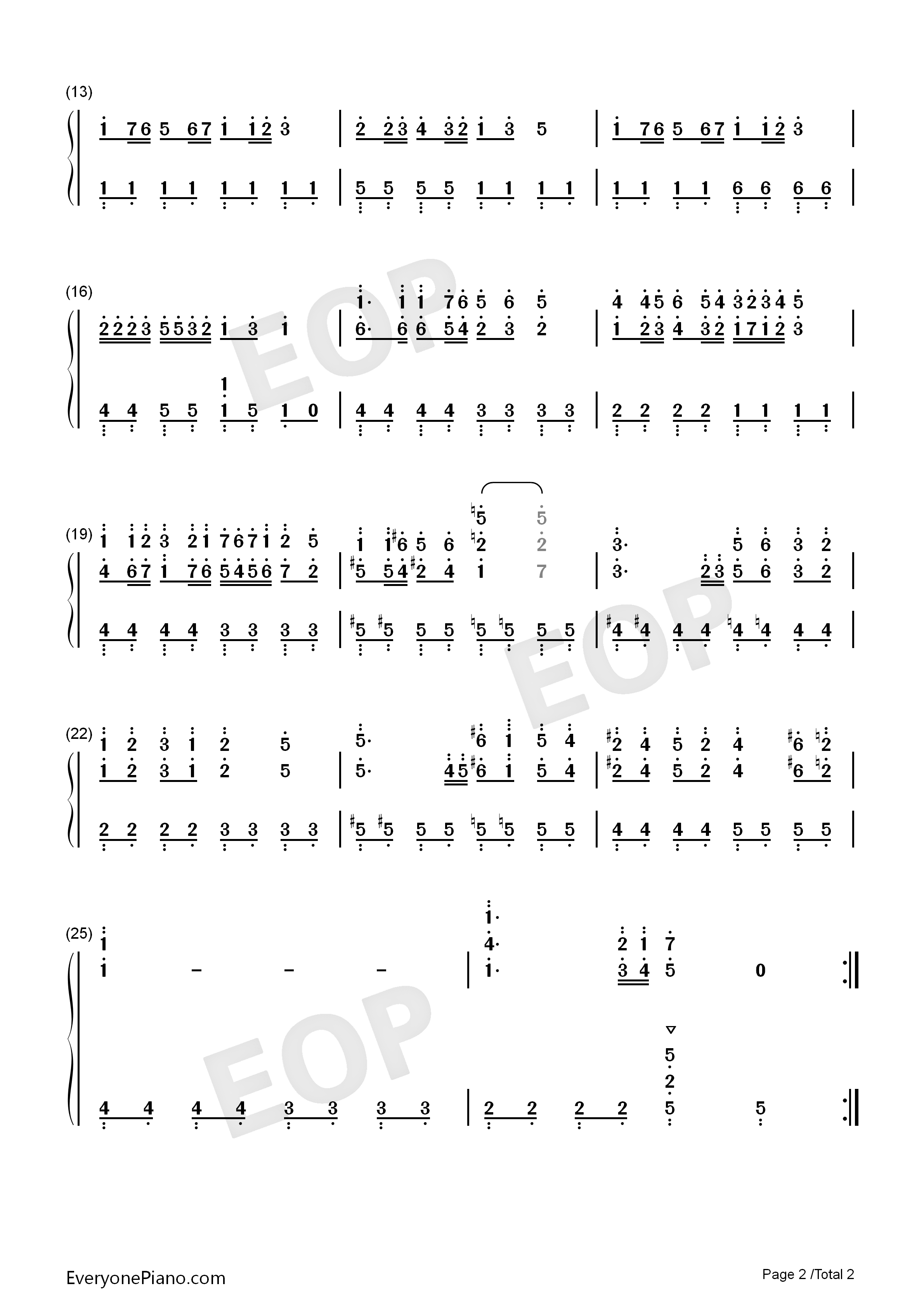 Sky_High钢琴简谱_石川淳演唱