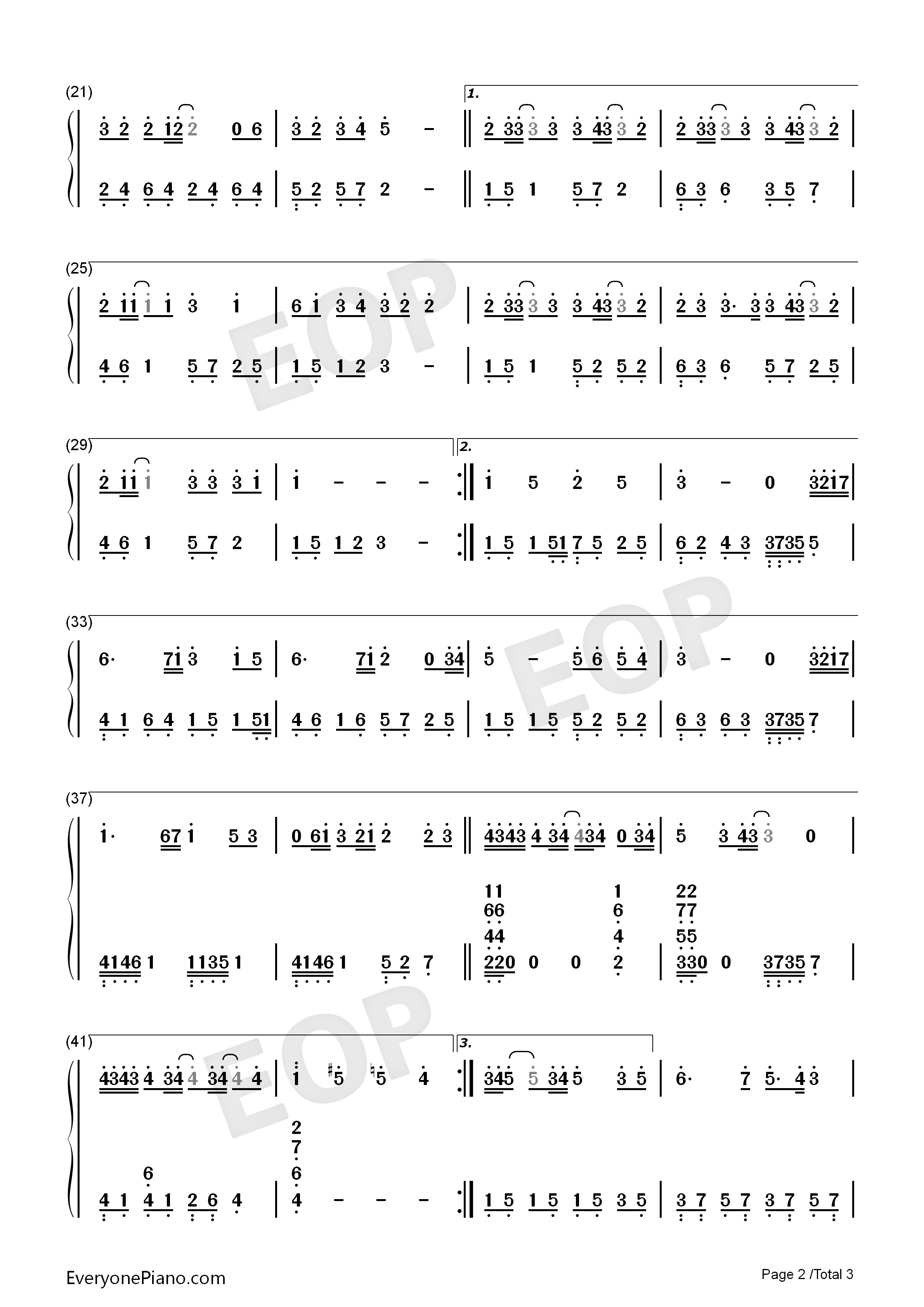 好朋友钢琴简谱_罗志祥演唱