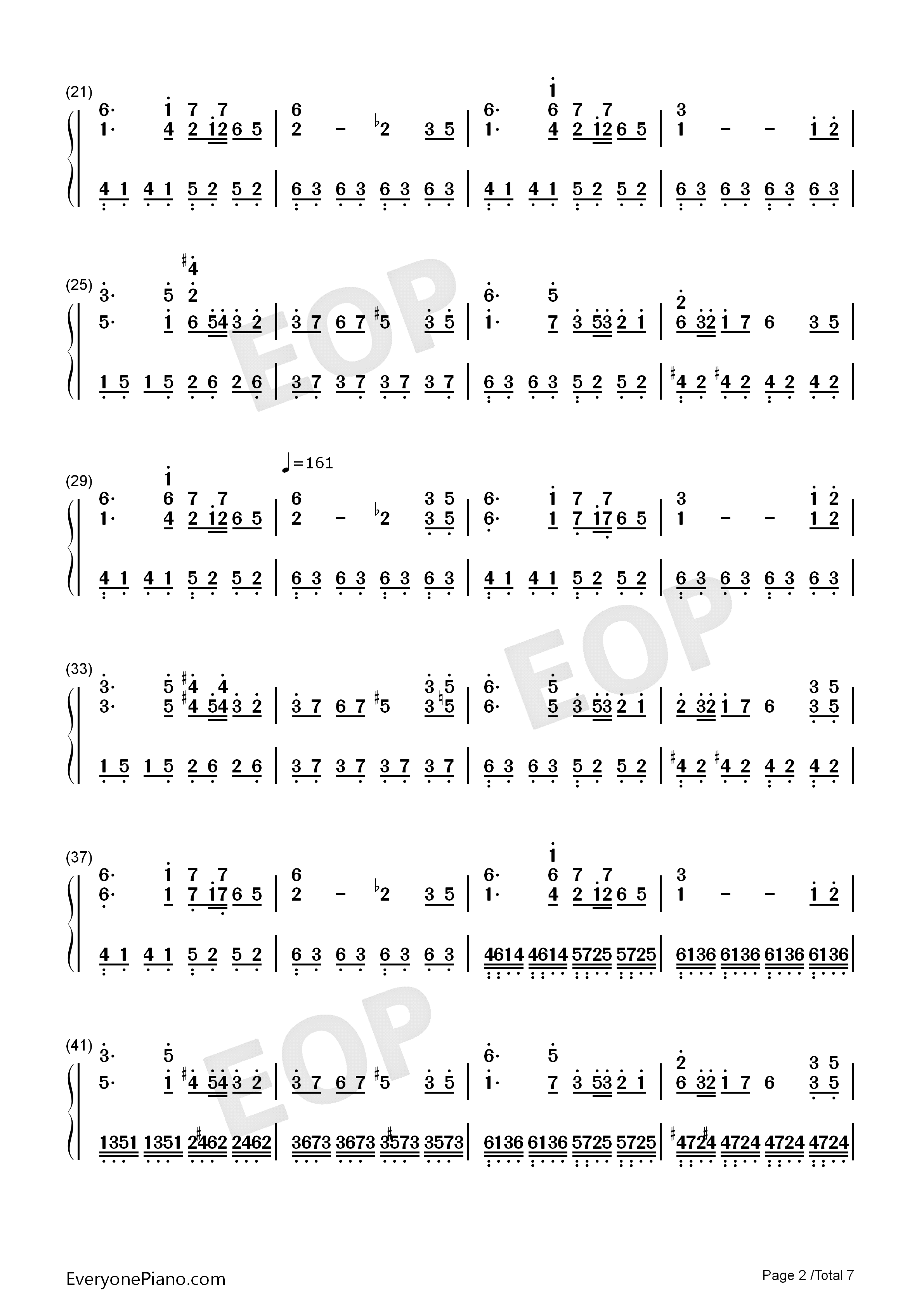 【東方永夜抄】千年幻想鄉钢琴简谱_東方永夜抄演唱