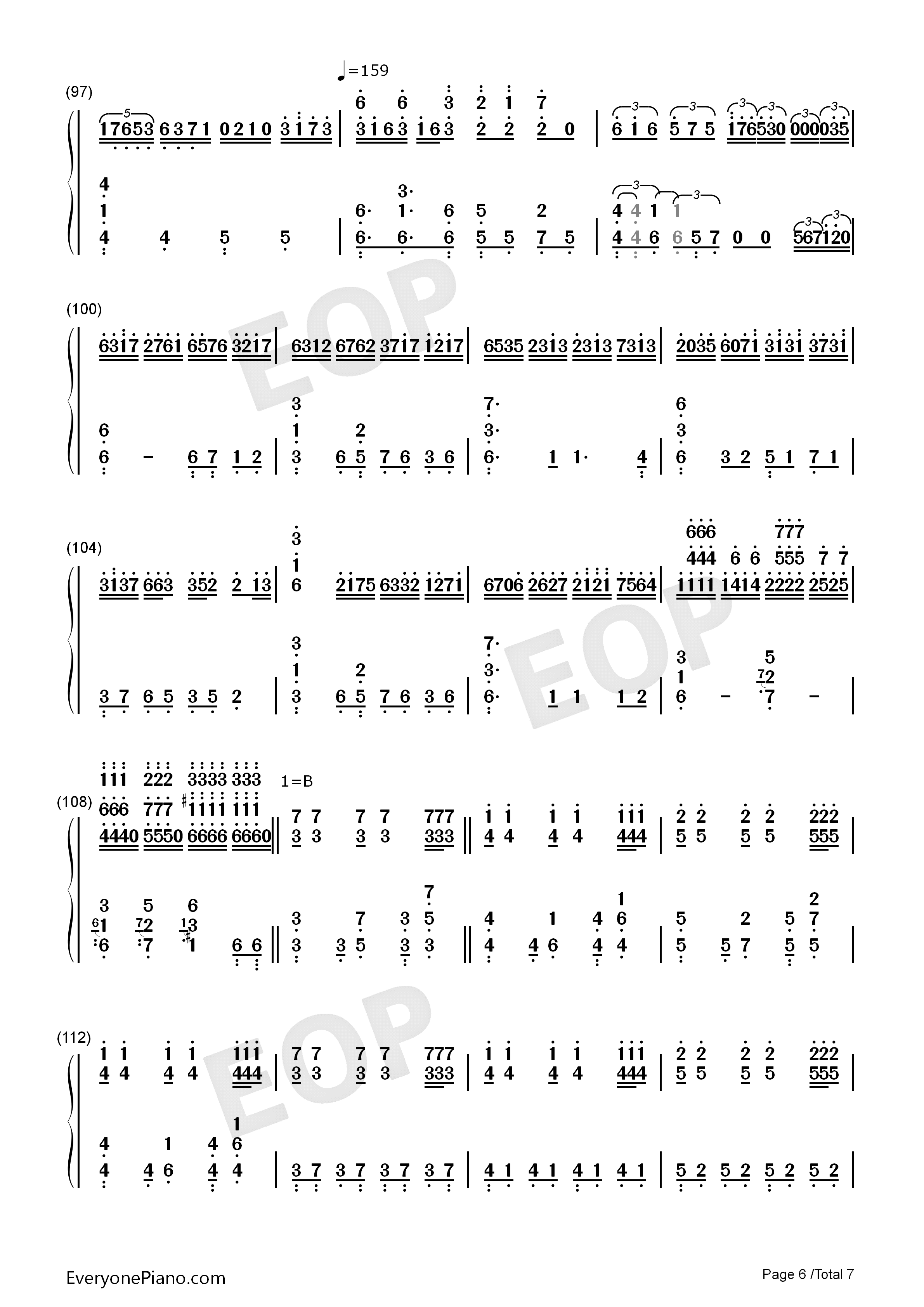 【東方永夜抄】千年幻想鄉钢琴简谱_東方永夜抄演唱