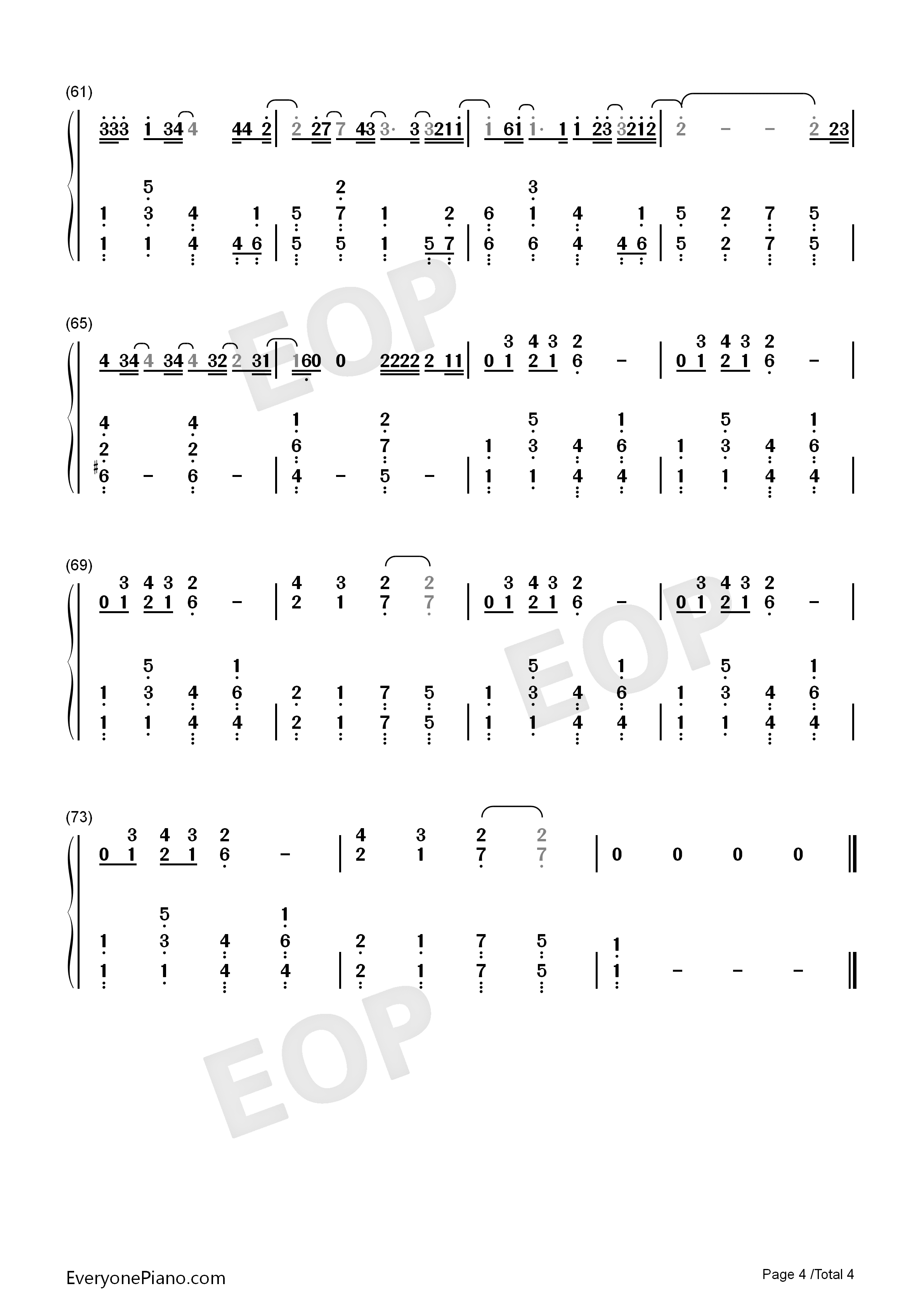 Best_Of_Me钢琴简谱_丹尼尔•波特__Daniel_Powter演唱