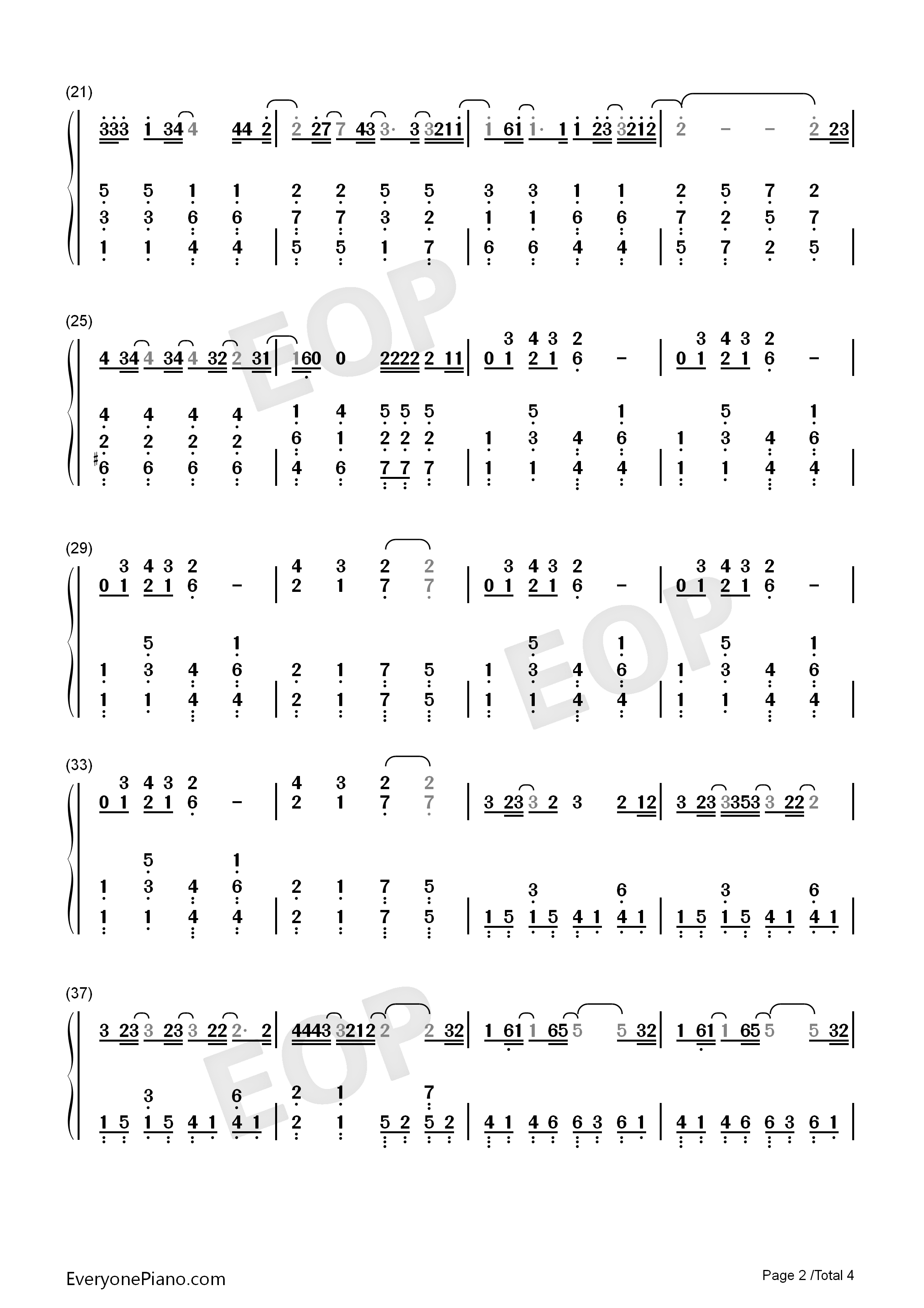 Best_Of_Me钢琴简谱_丹尼尔•波特__Daniel_Powter演唱