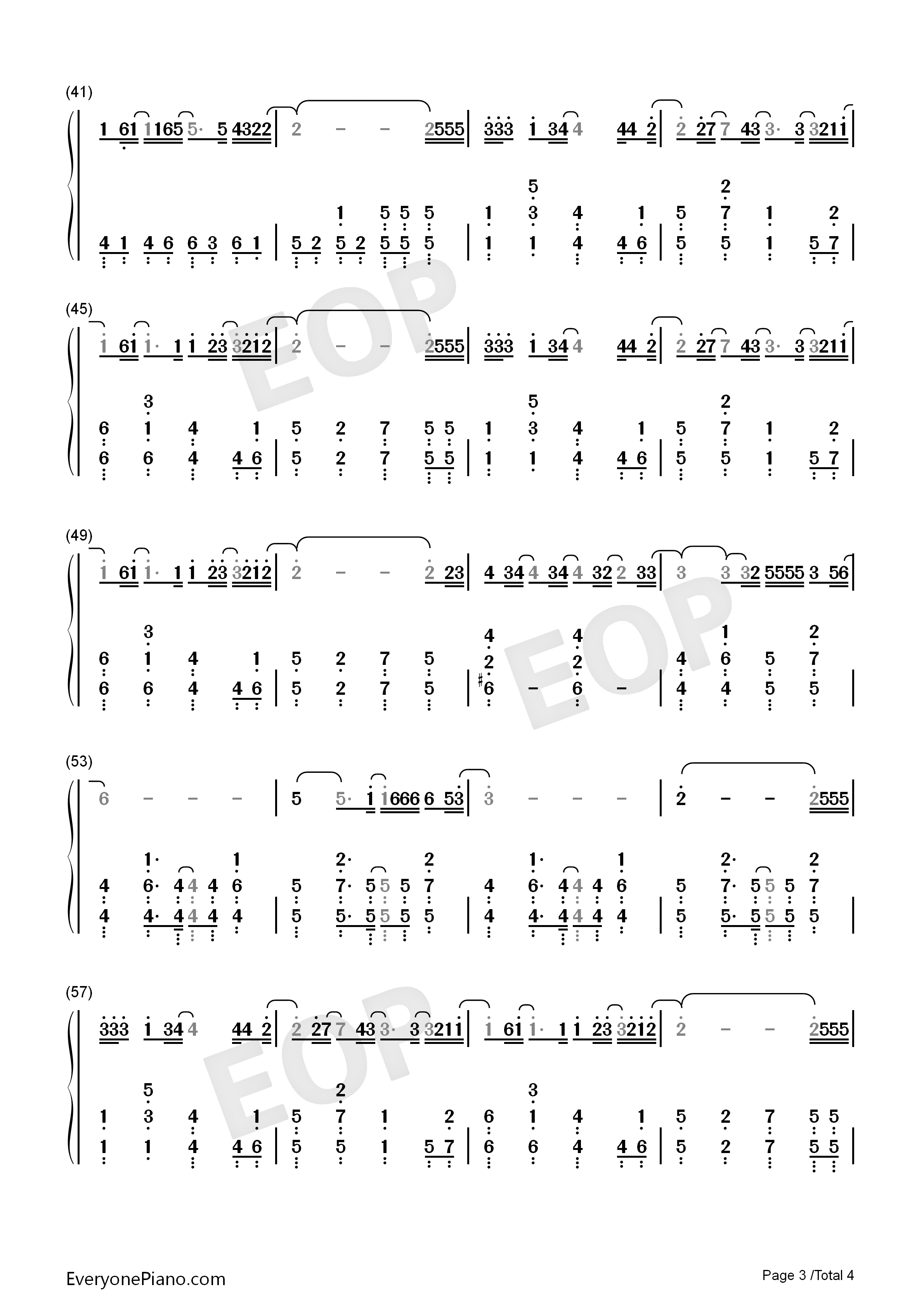 Best_Of_Me钢琴简谱_丹尼尔•波特__Daniel_Powter演唱