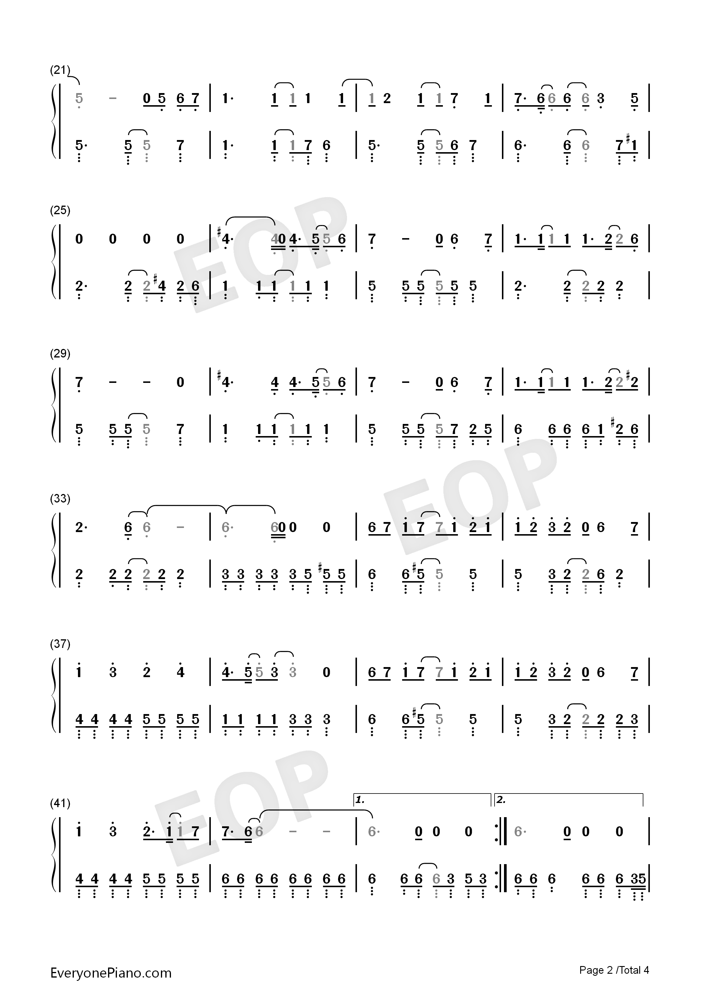 願い事ひとつだけ钢琴简谱_小松未歩演唱