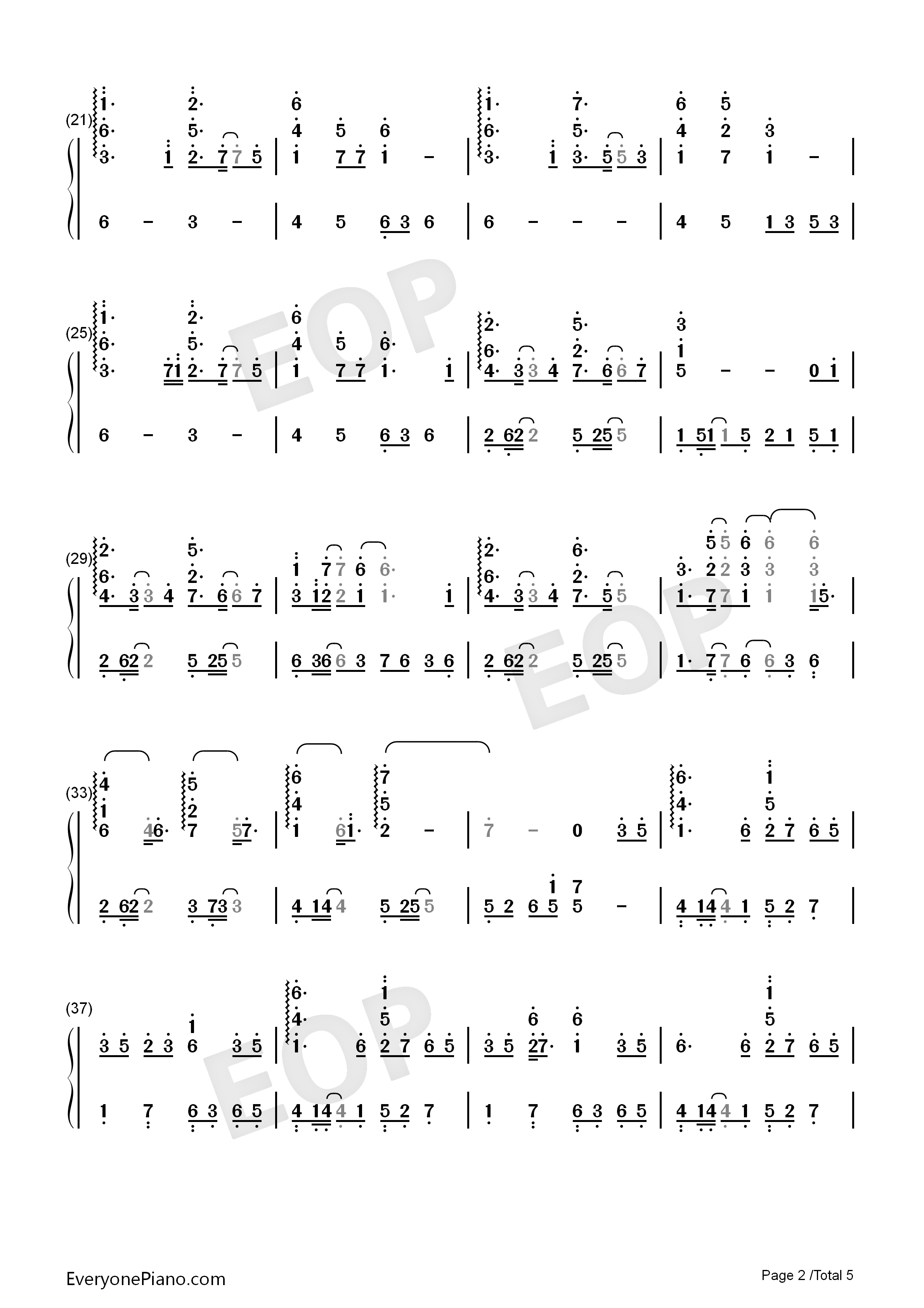 梦的点滴钢琴简谱_松隆子演唱