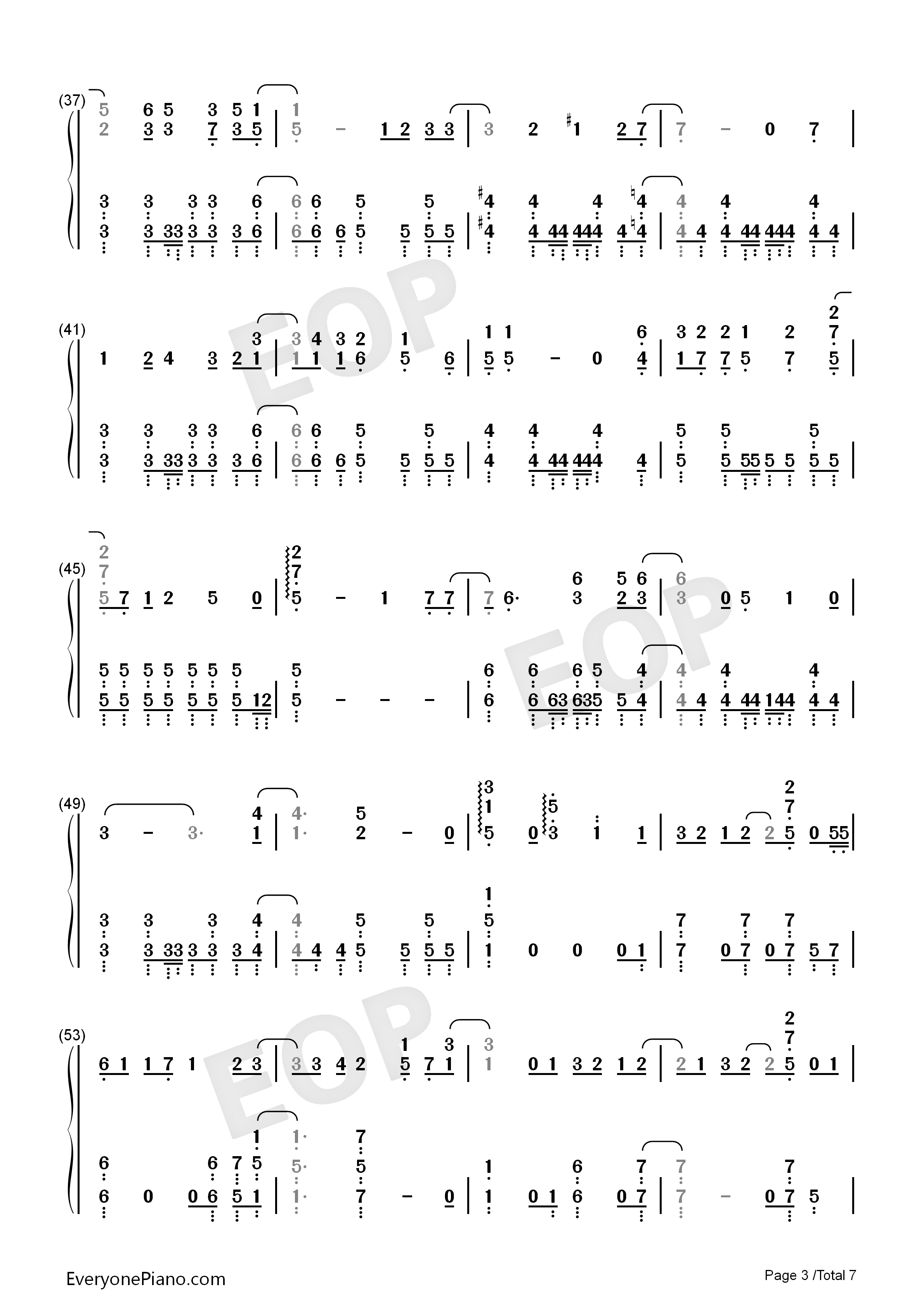 fallen_down钢琴简谱_イカロス（早见沙织）演唱
