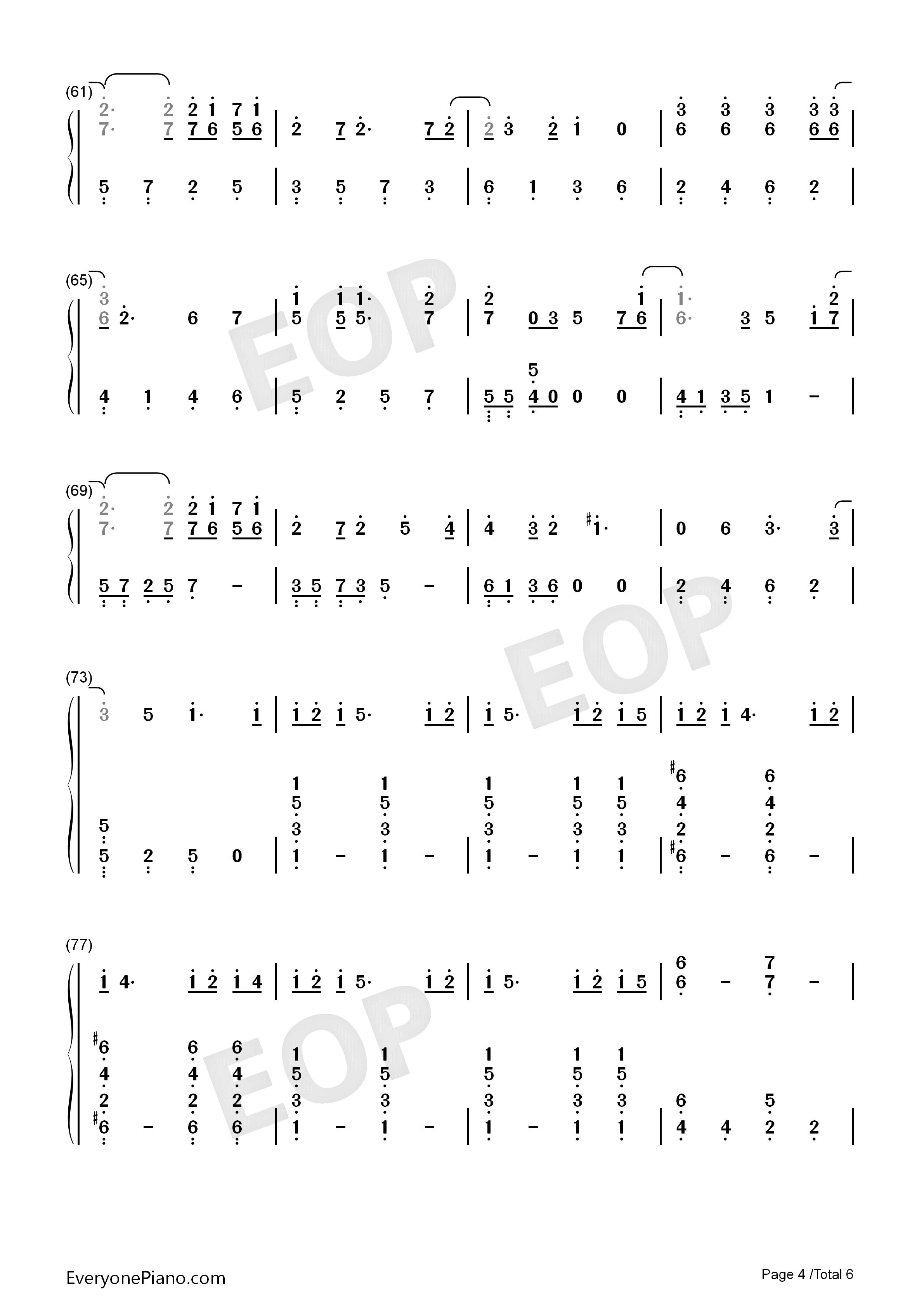 习惯就好钢琴简谱_罗志祥演唱