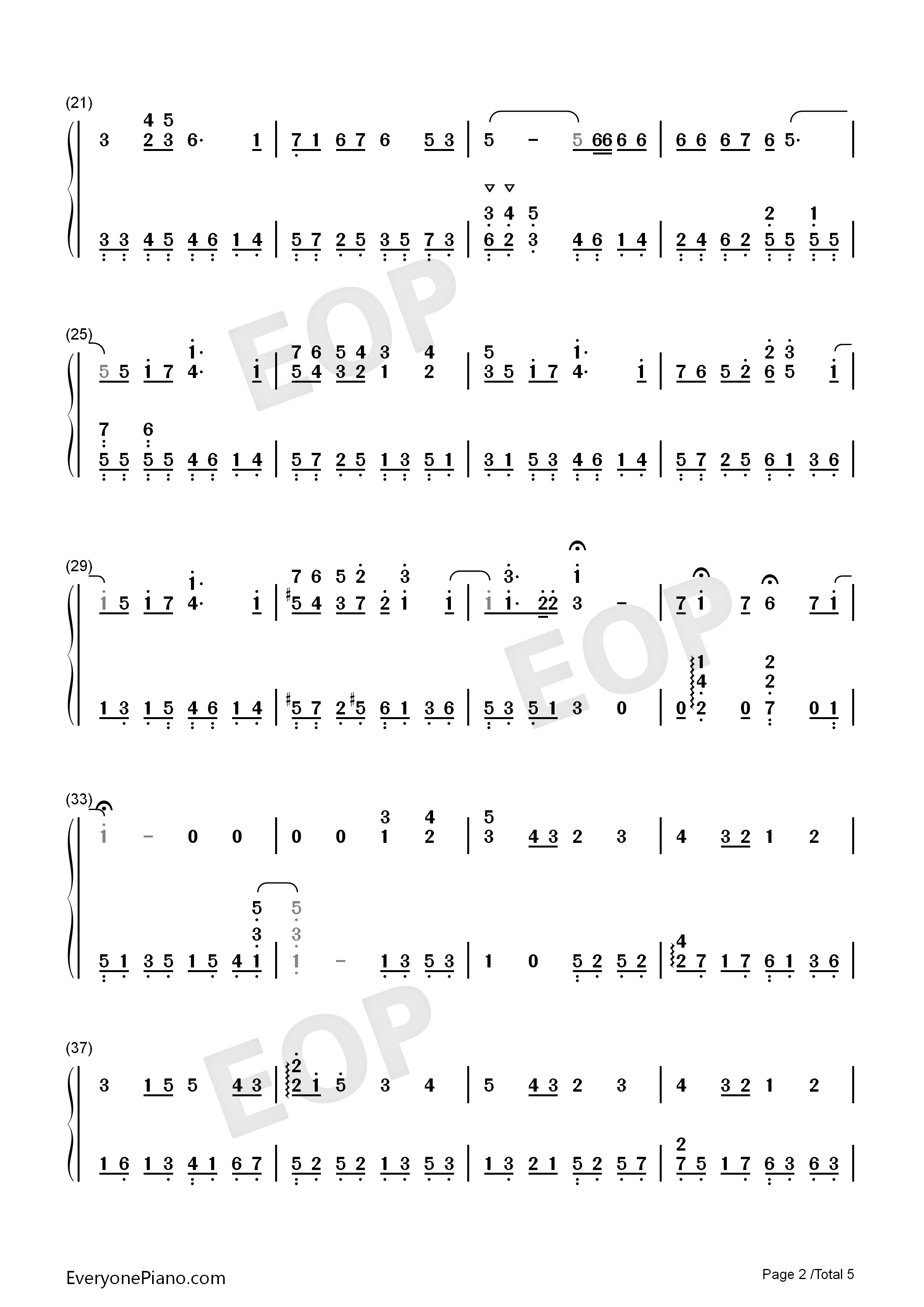 幸福不灭钢琴简谱_罗志祥演唱