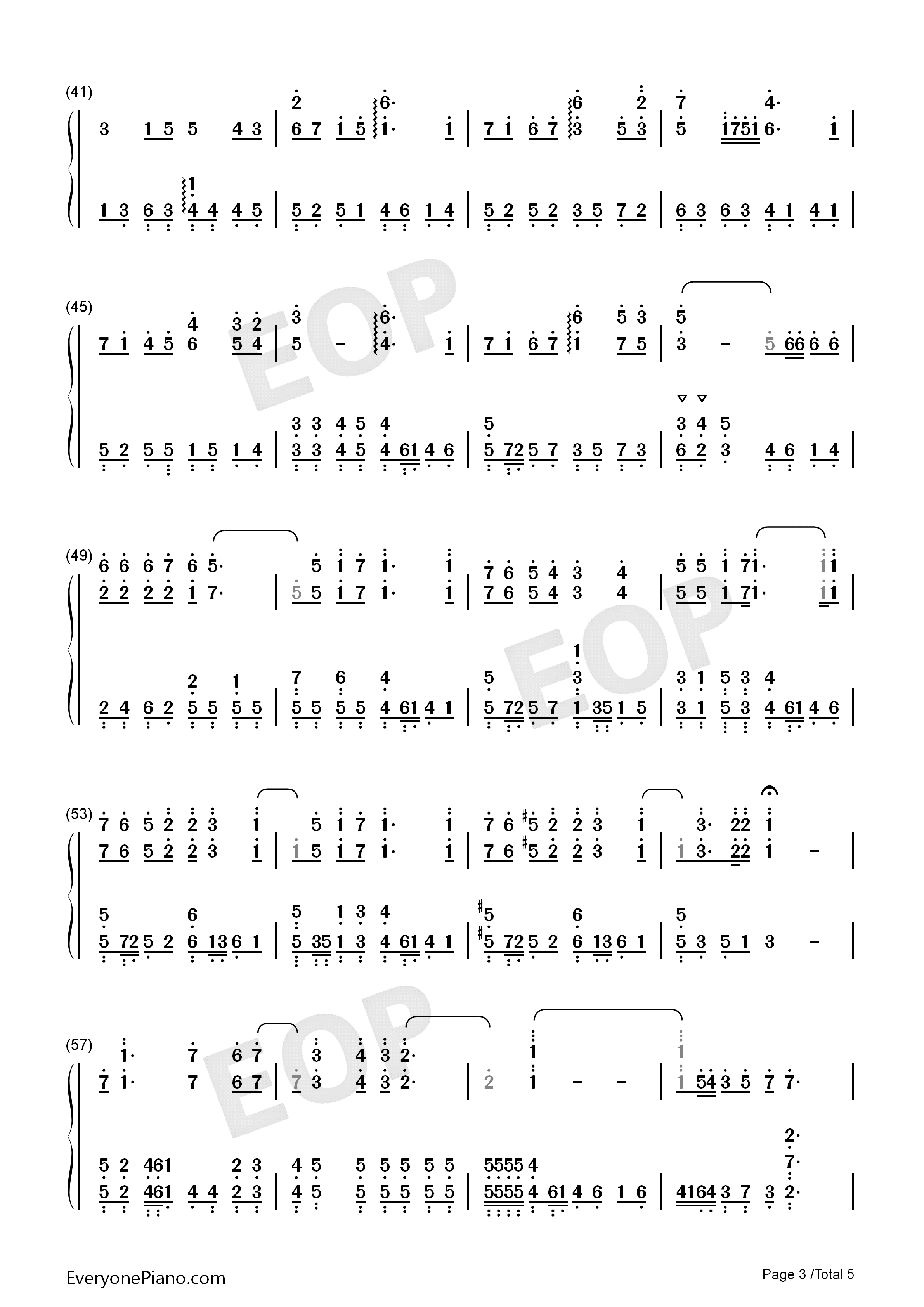 幸福不灭钢琴简谱_罗志祥演唱