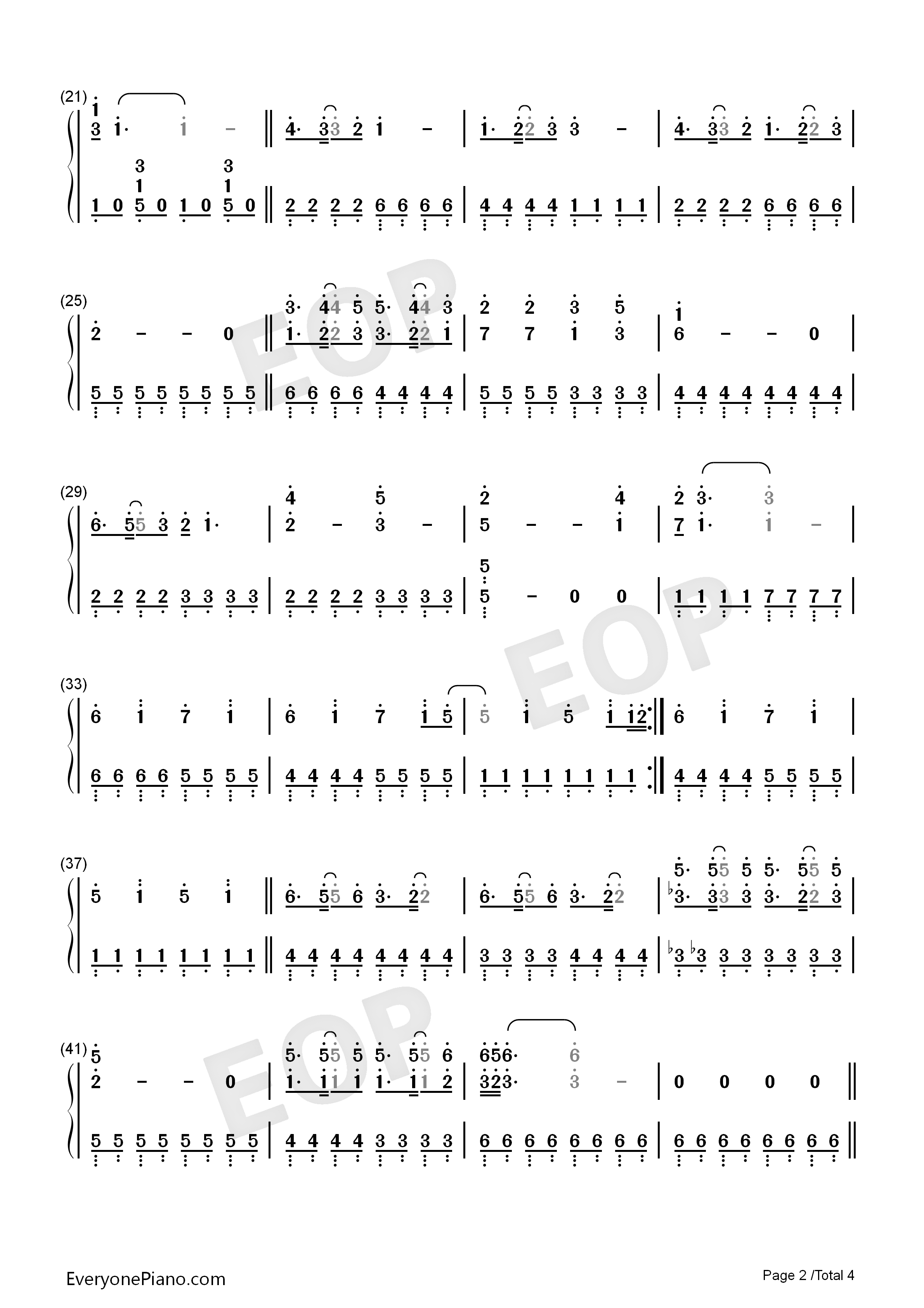 Shine_Your_Way钢琴简谱_Owl_City__Yuna演唱