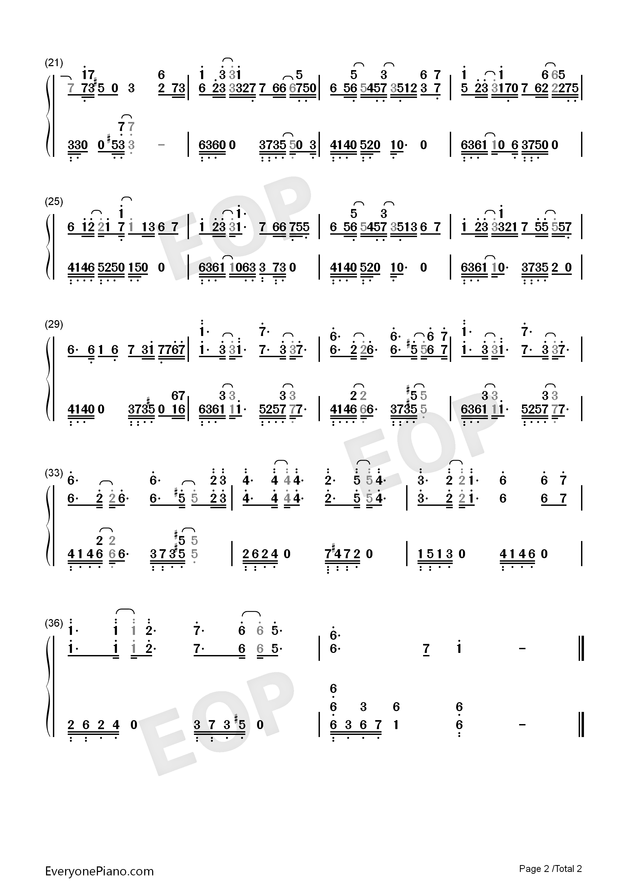 不分手的恋爱钢琴简谱_汪苏泷演唱