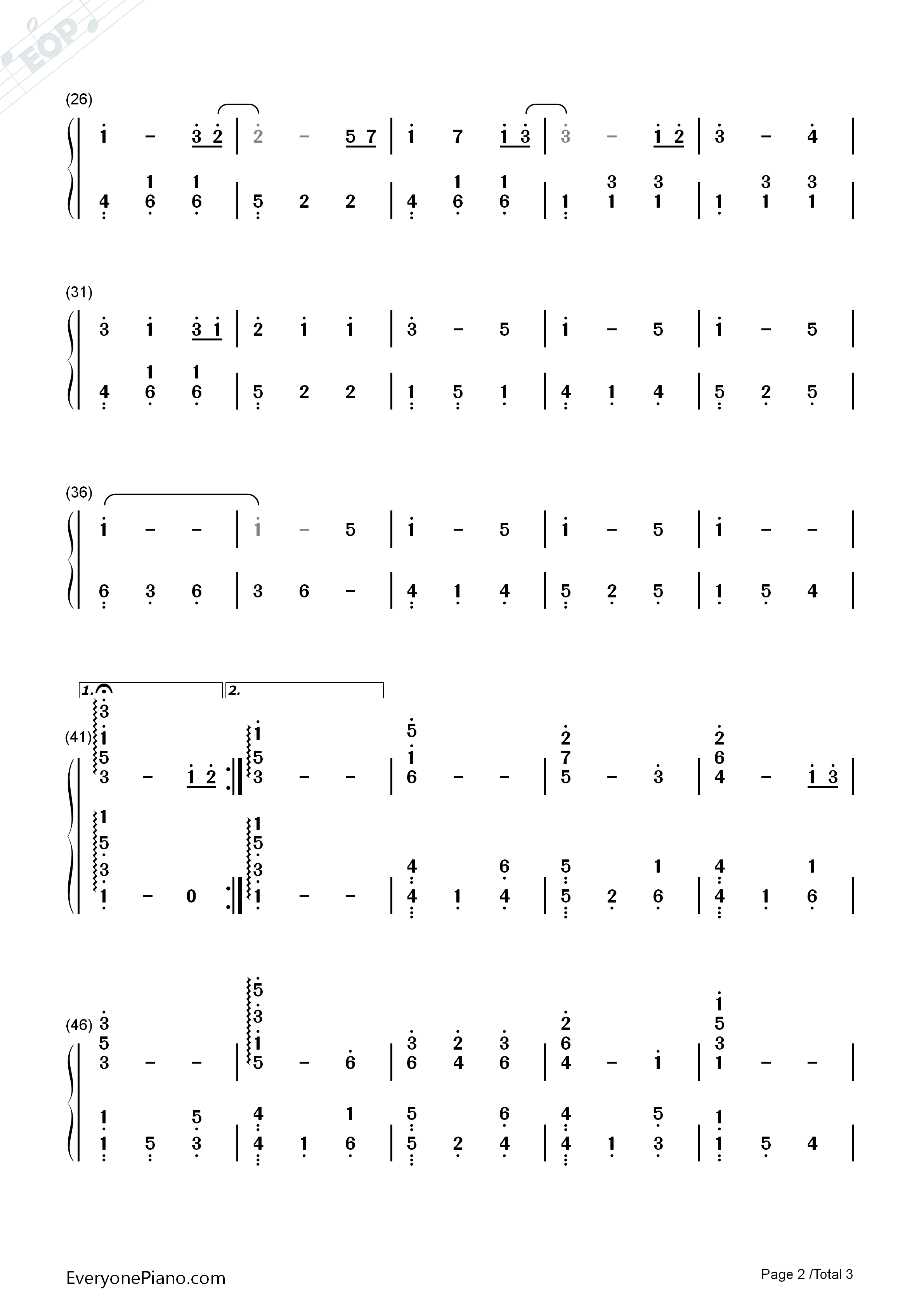 愿いが叶う场所钢琴简谱_Magome_Togoshi演唱