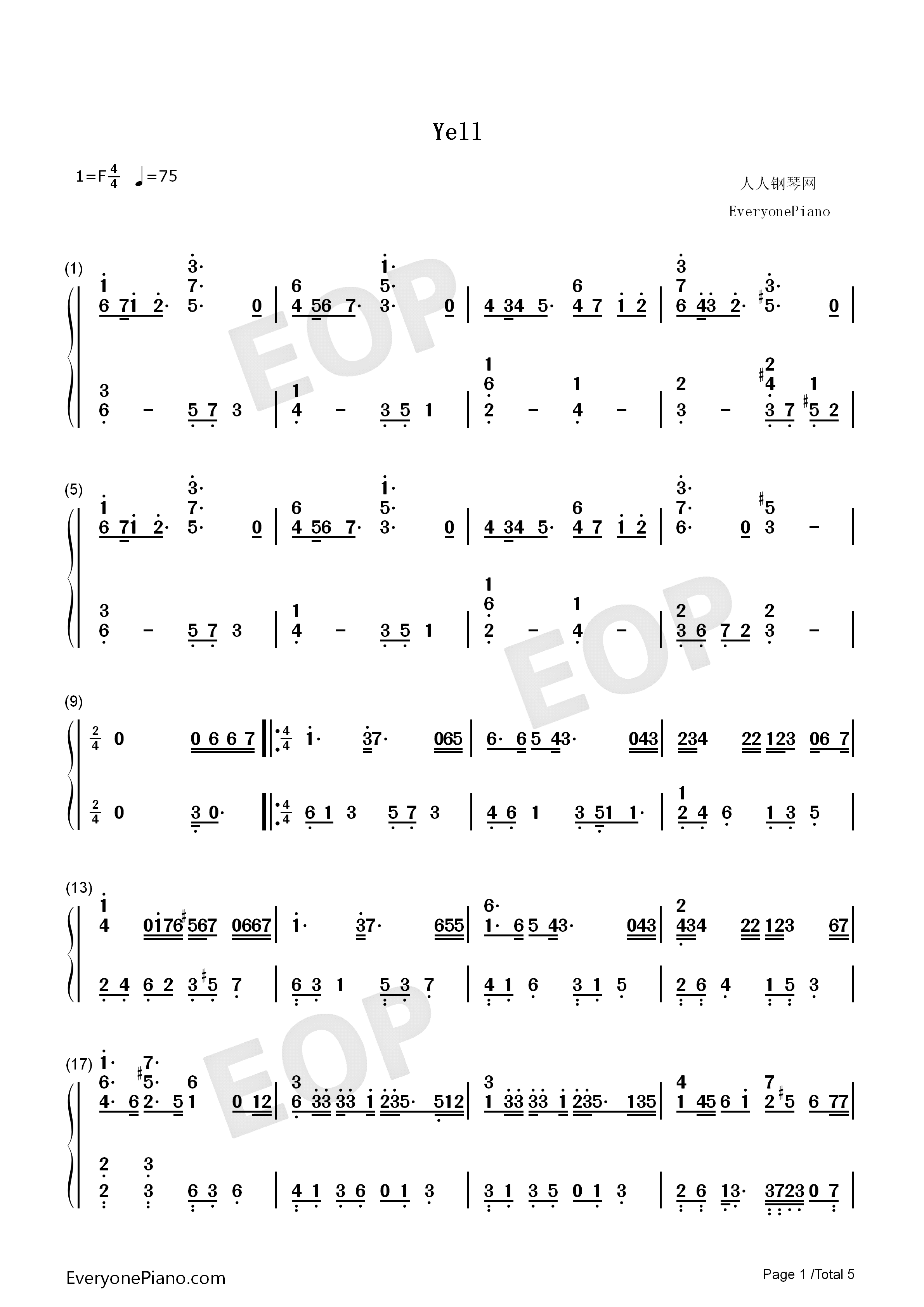 YELL钢琴简谱_生物股长__いきものがかり演唱