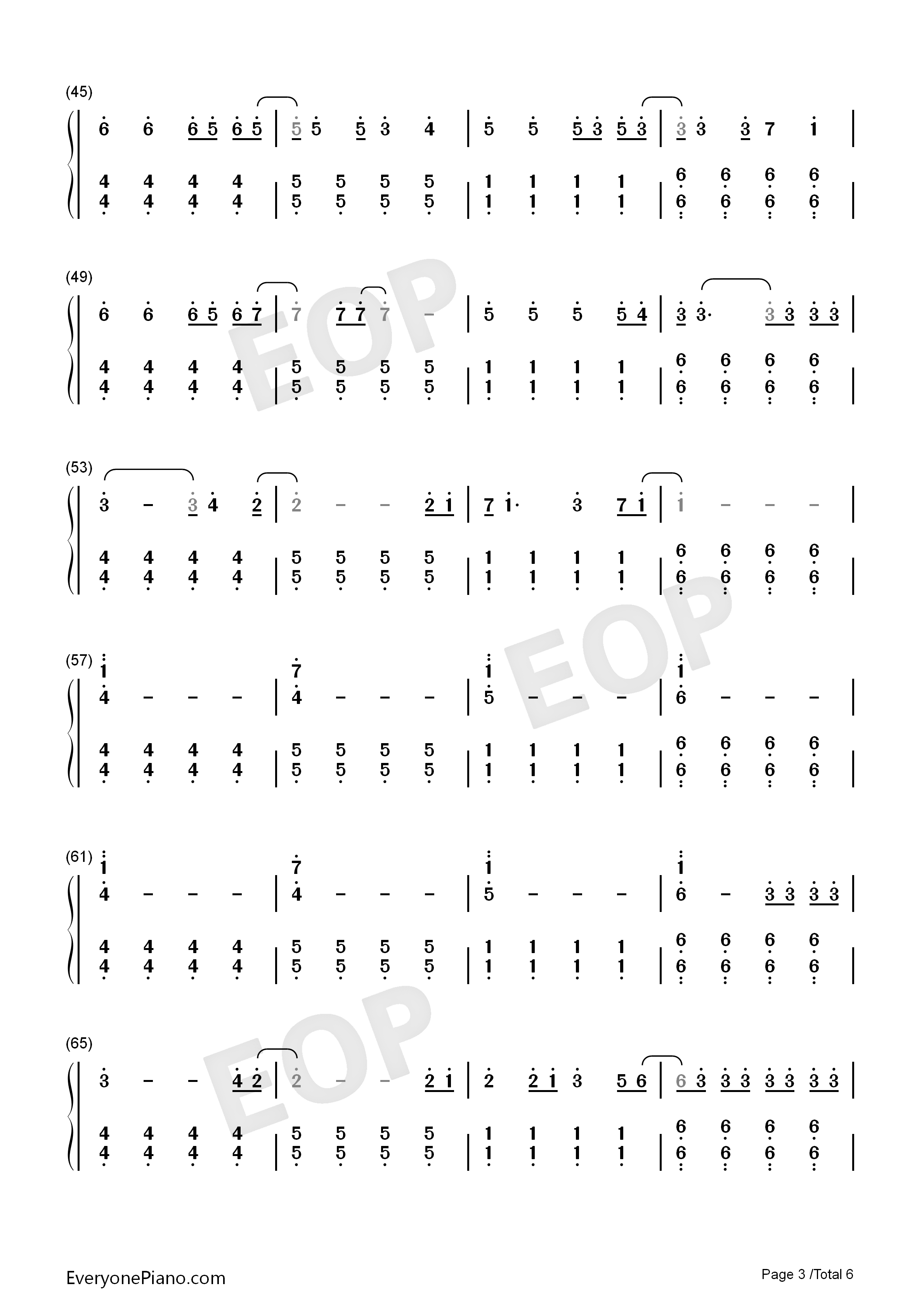 Viva_la_vida钢琴简谱_Coldplay演唱