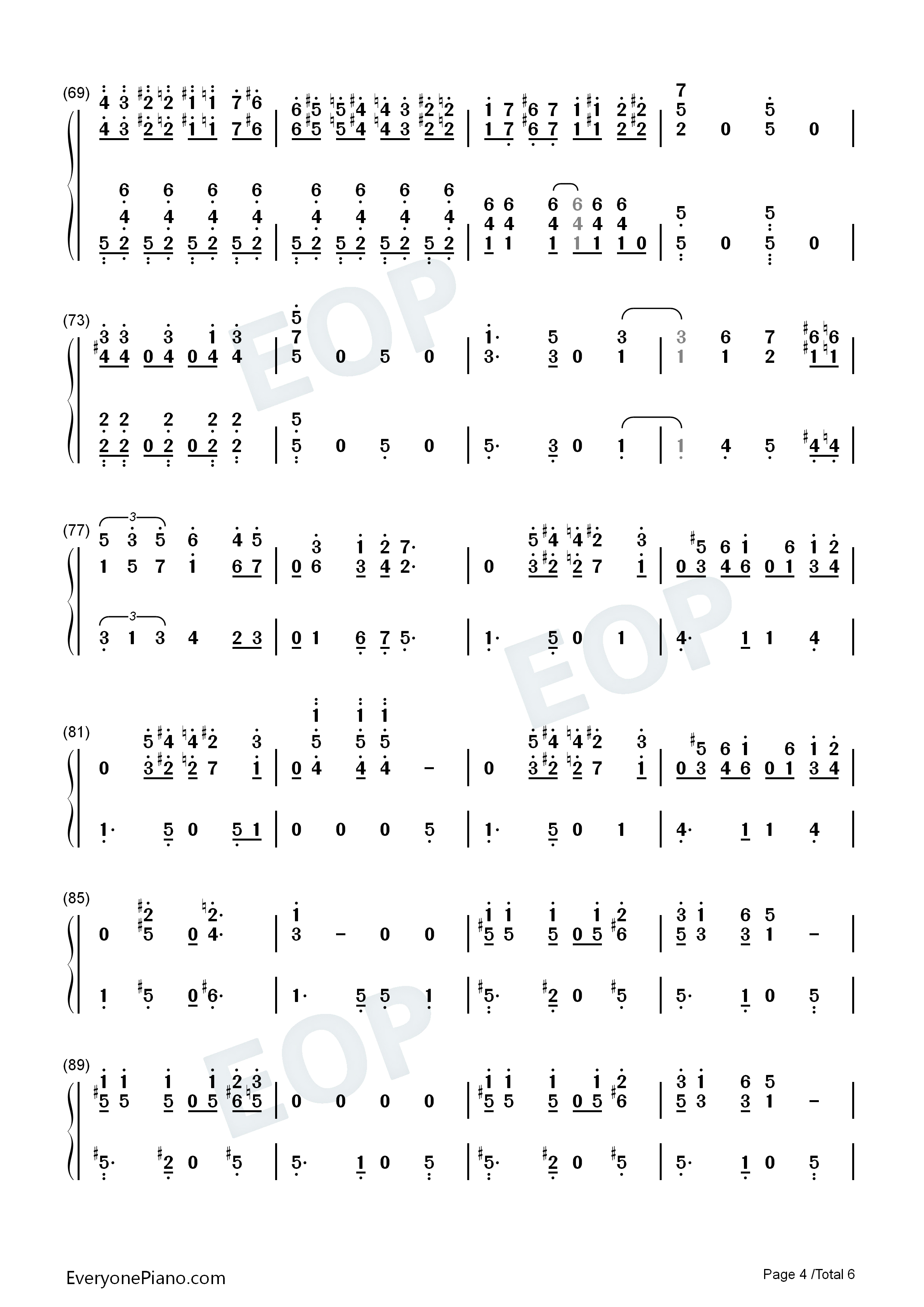 逆鳞狂想曲单人版钢琴简谱_周杰伦演唱