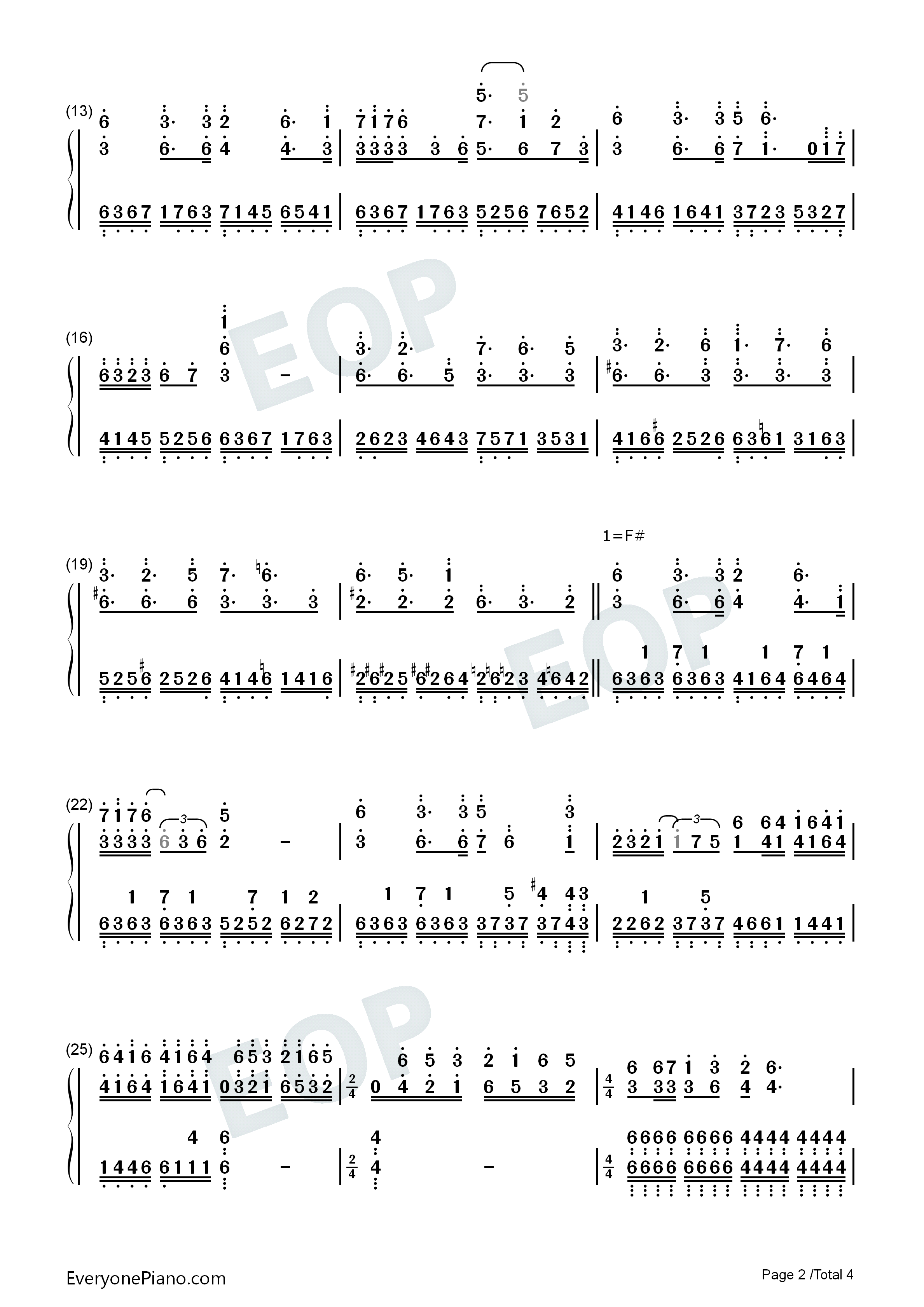 Minamo钢琴简谱_DJ_Okawari演唱