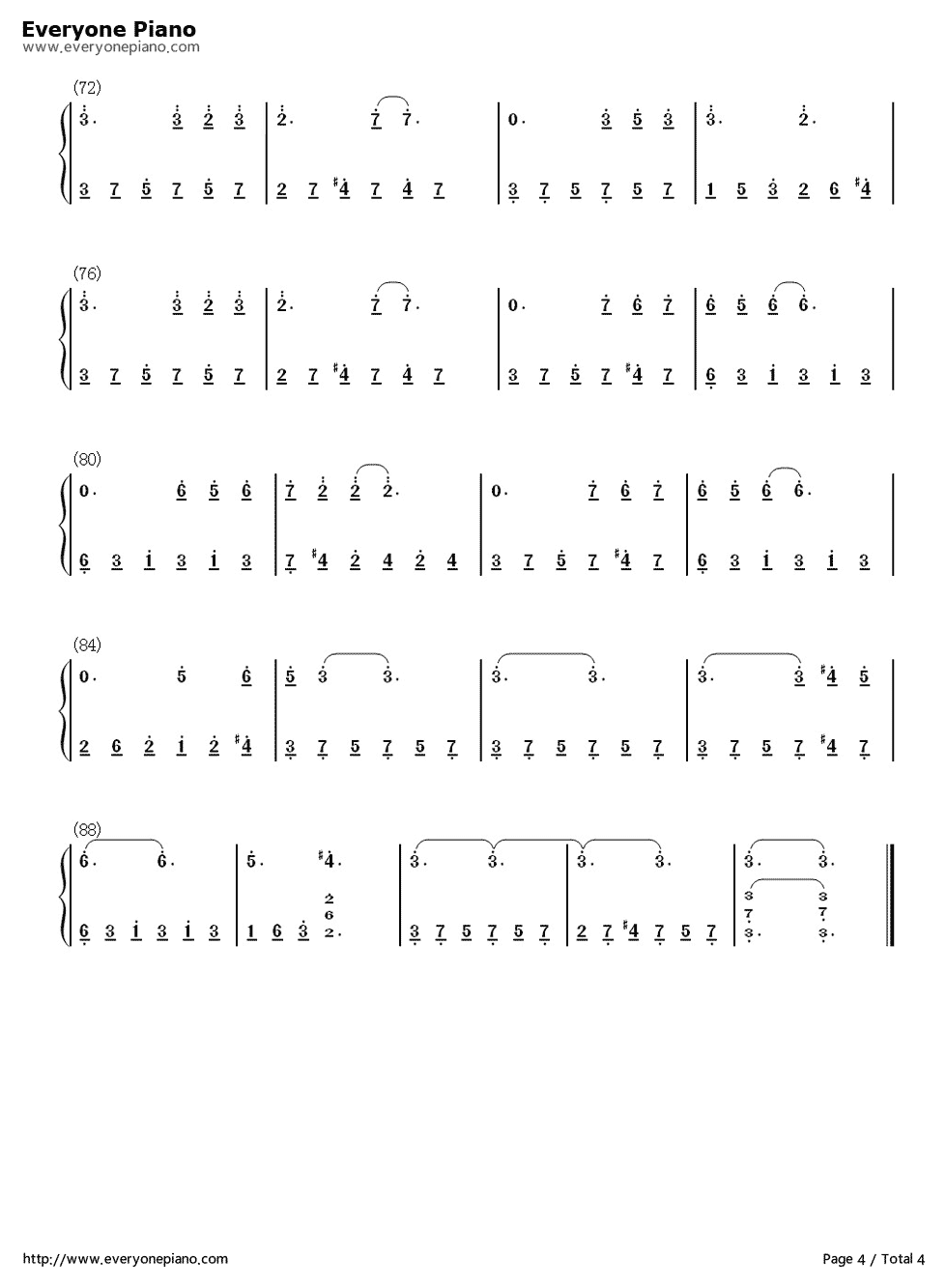 山楂花简单版钢琴简谱_陈楚生演唱