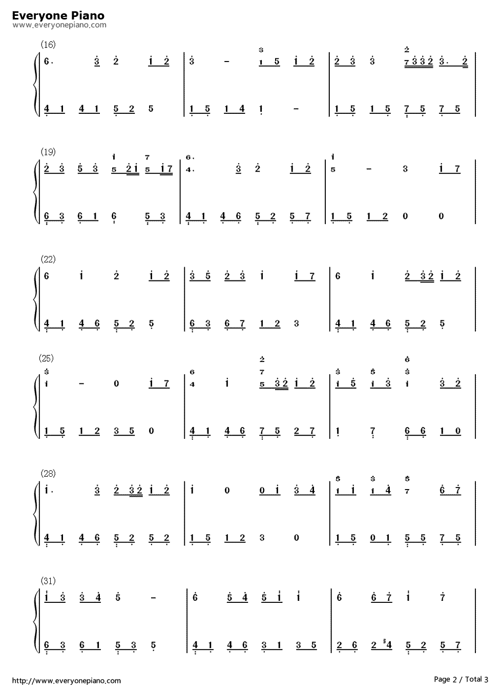 暖暖钢琴简谱_梁静茹演唱