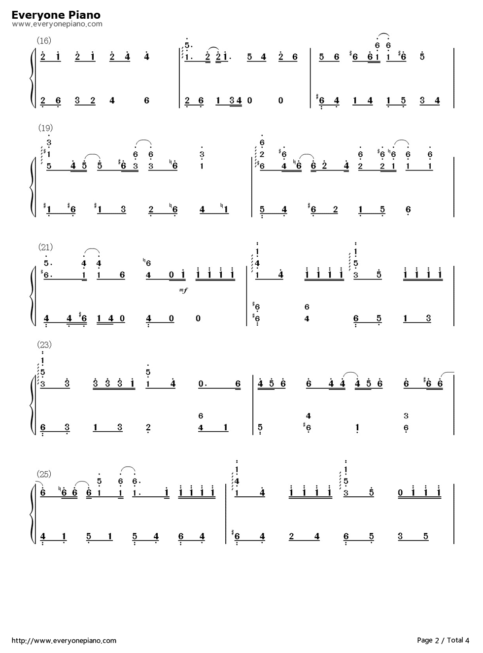 一个人想着一个人钢琴简谱_曾沛慈演唱