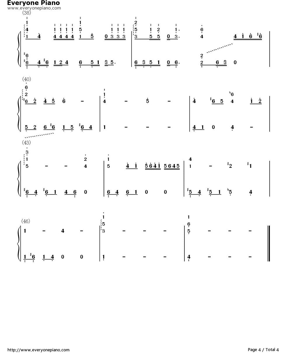 一个人想着一个人钢琴简谱_曾沛慈演唱