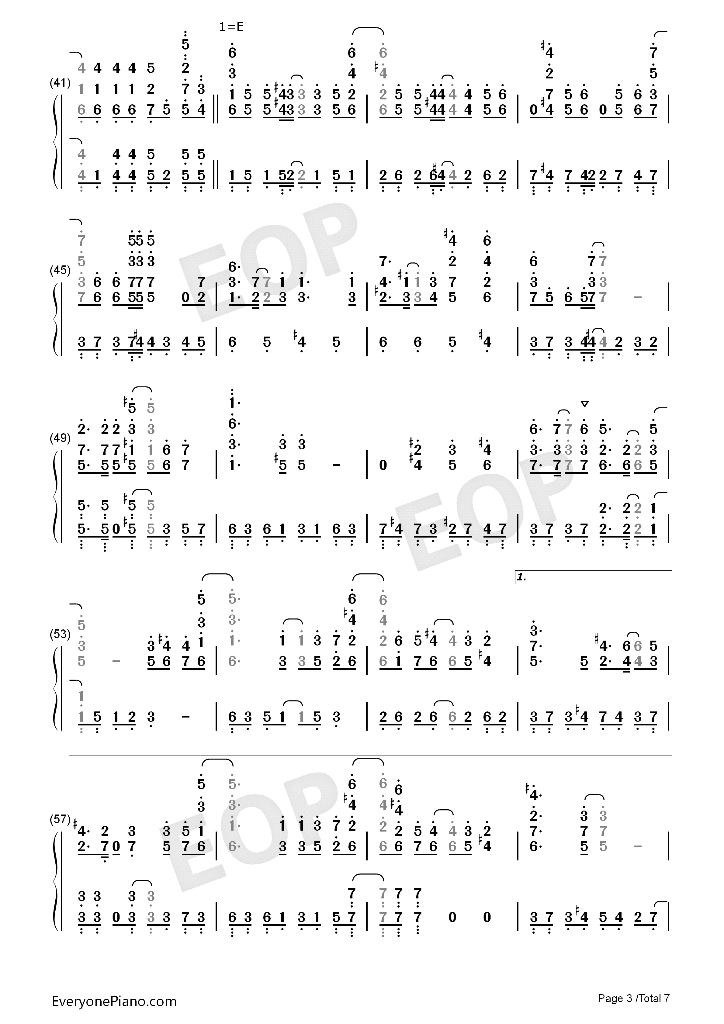 深爱钢琴简谱_水树奈奈演唱