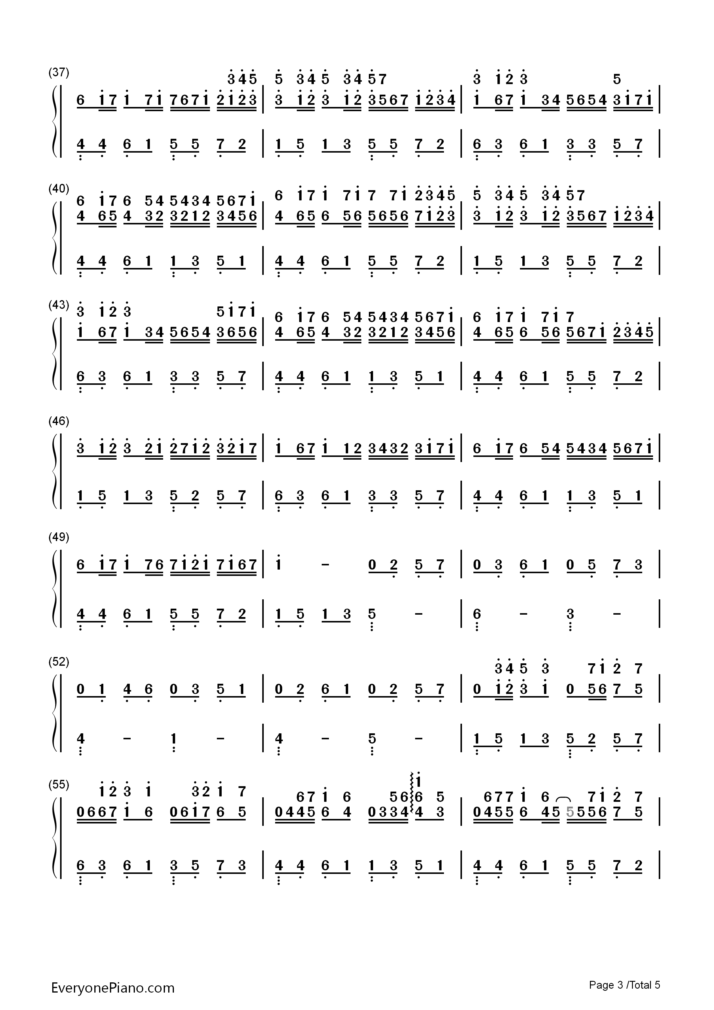 帕赫贝尔的卡农变奏曲钢琴简谱_乔治·温斯顿演唱