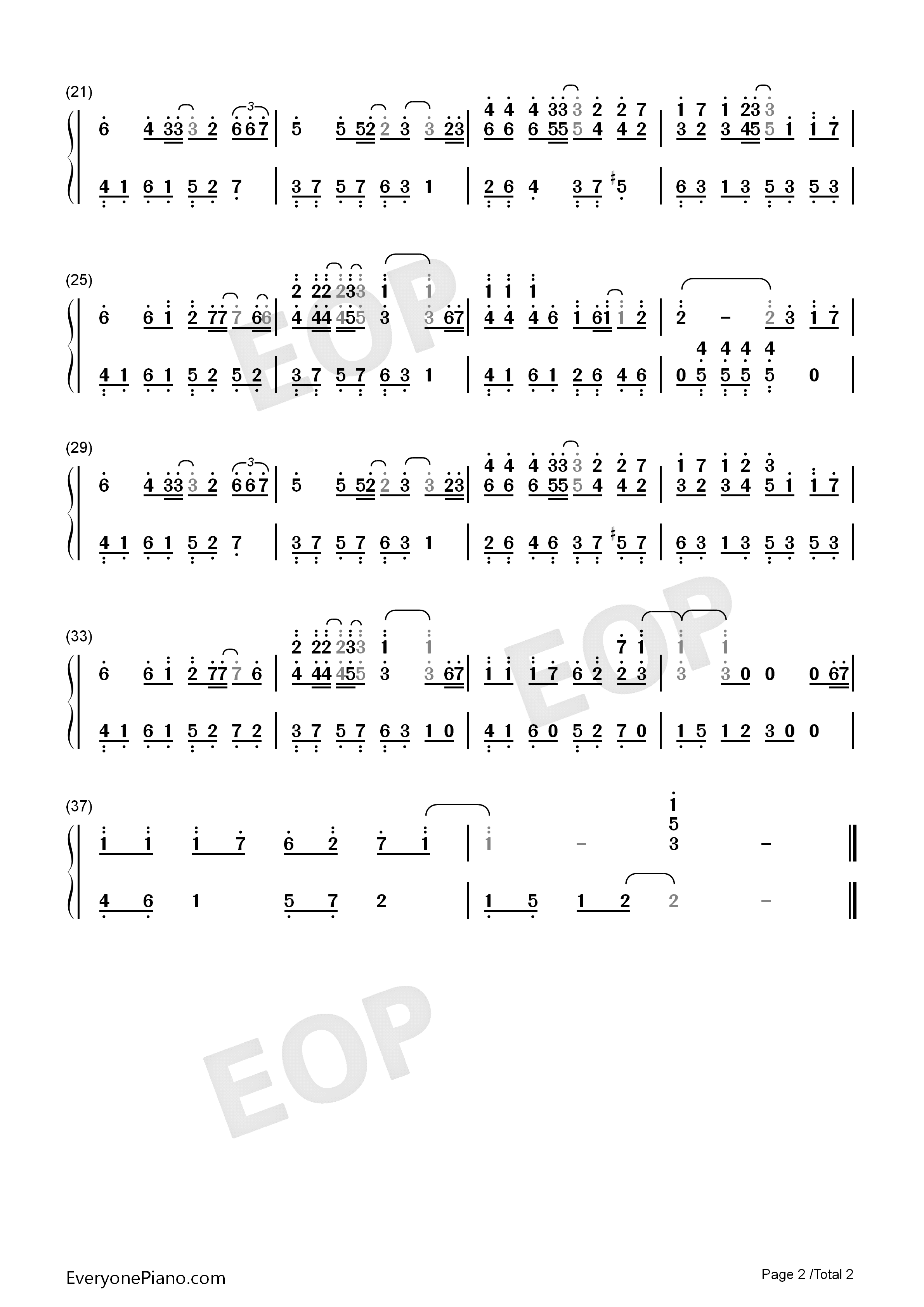 给未来的自己钢琴简谱_梁静茹演唱
