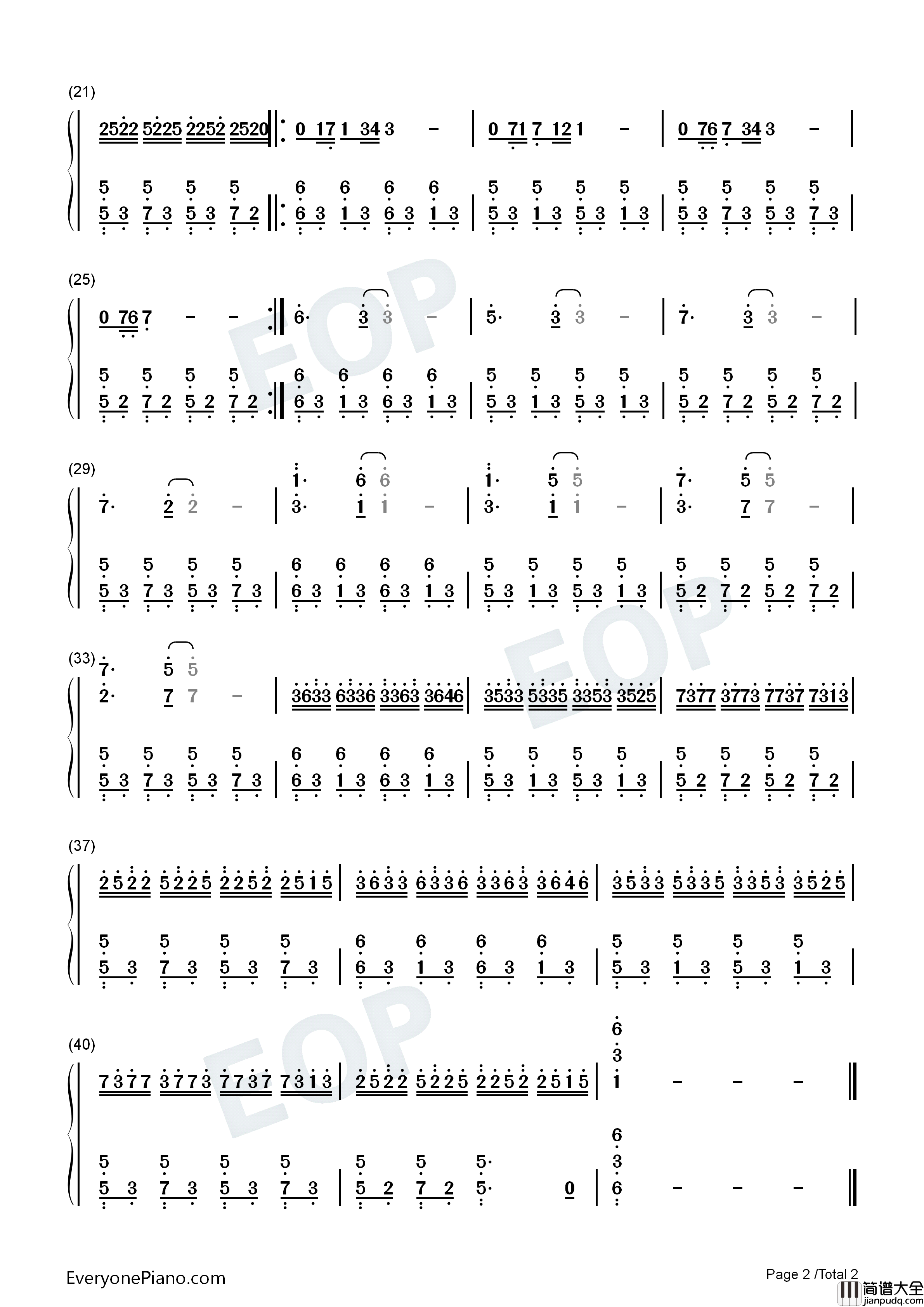 天使爱美丽钢琴简谱_Yann_Tiersen演唱