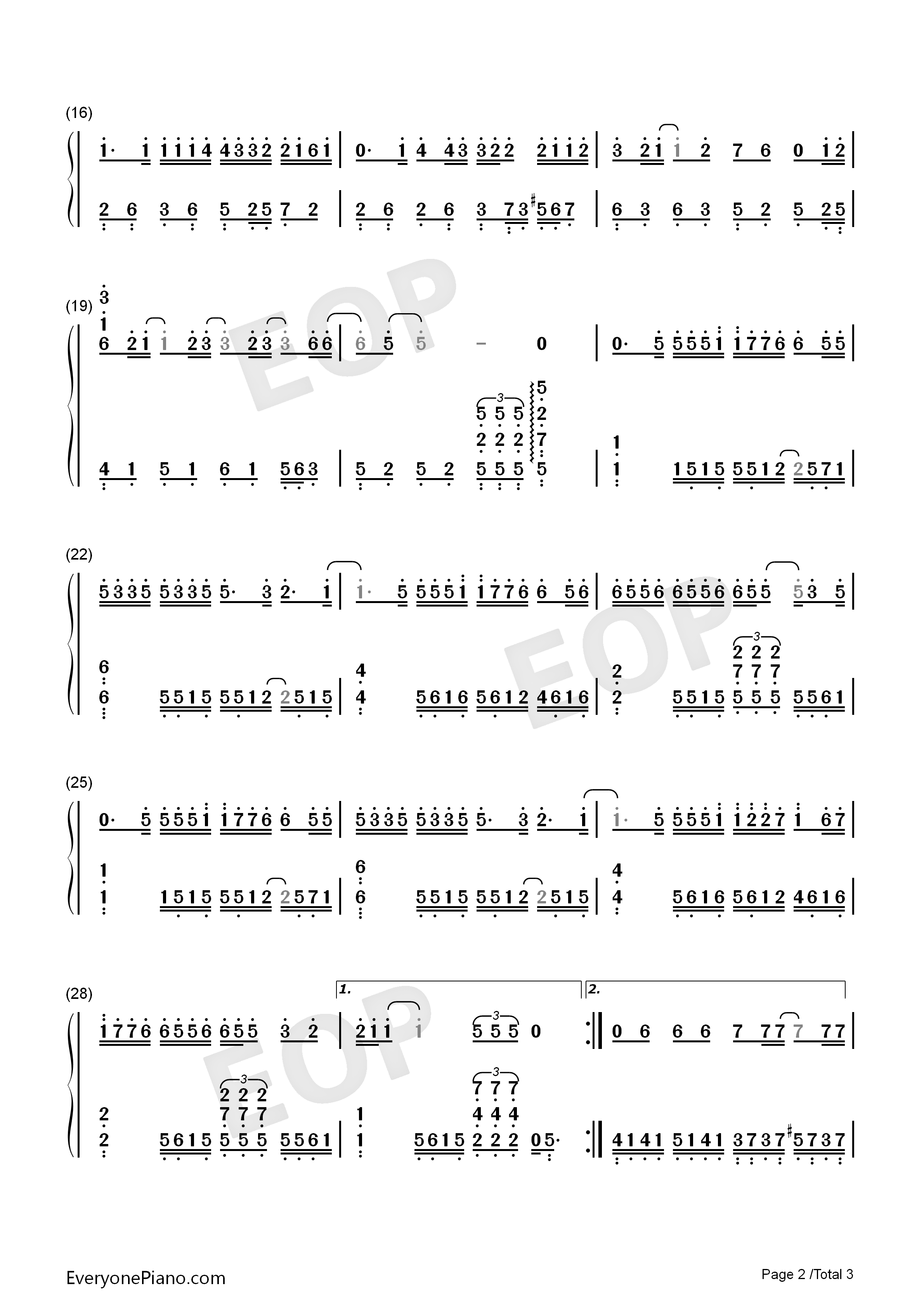 爱在西元前钢琴简谱_周杰伦演唱