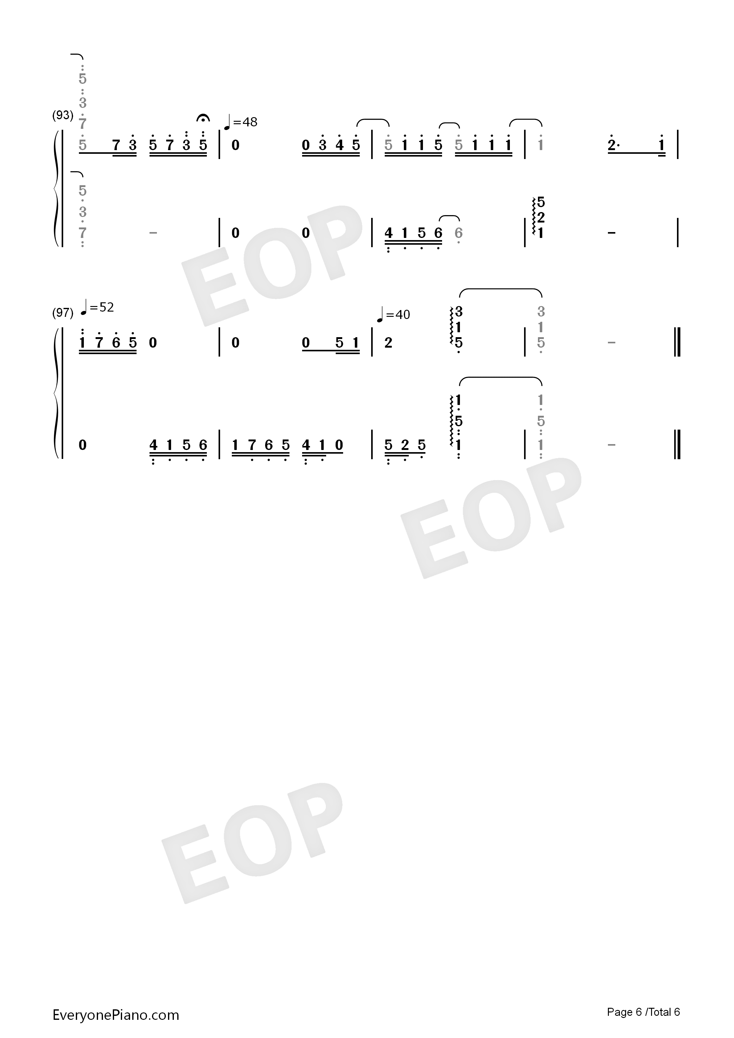 第一次钢琴简谱_光良演唱