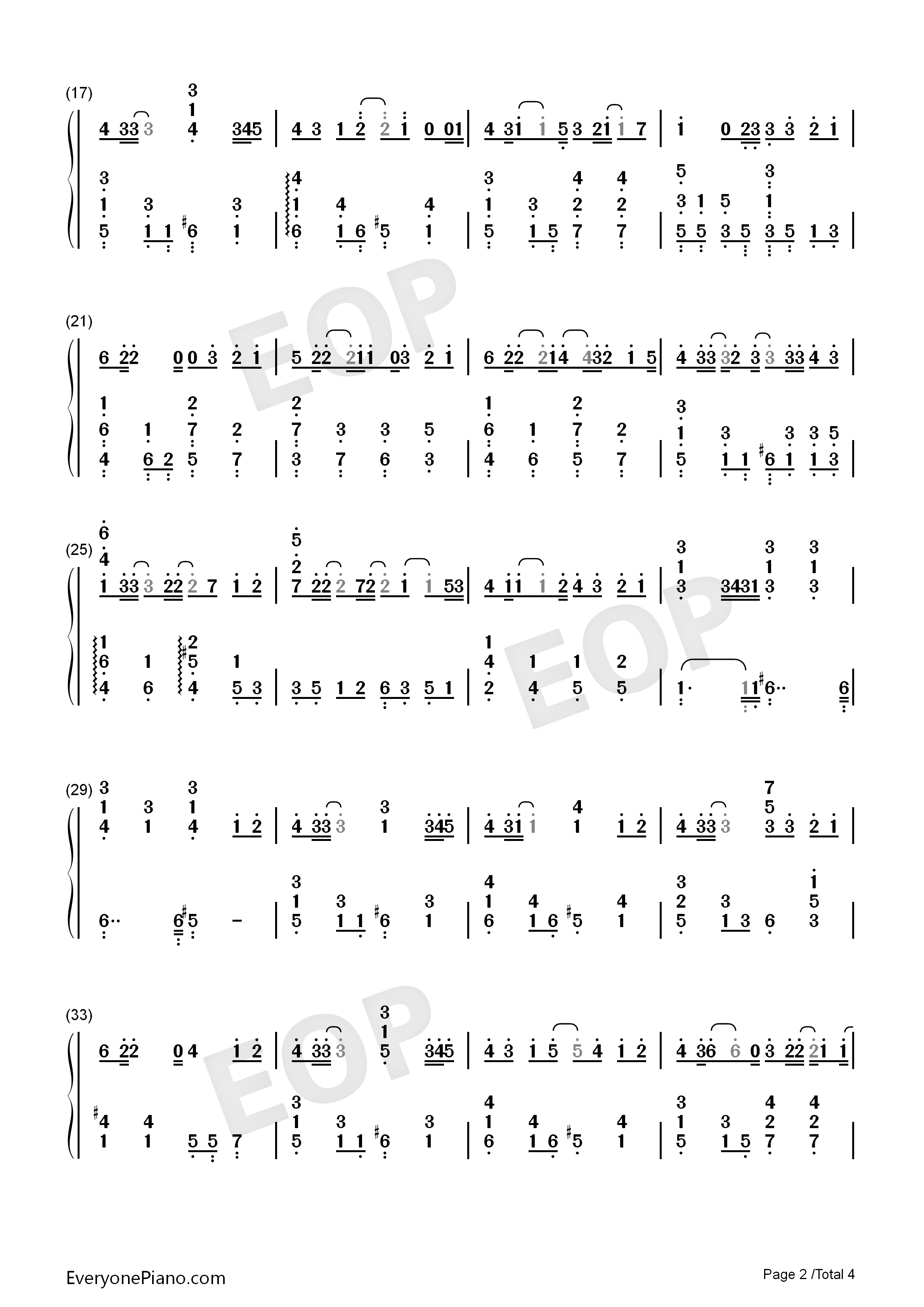 最长的电影钢琴简谱_周杰伦演唱