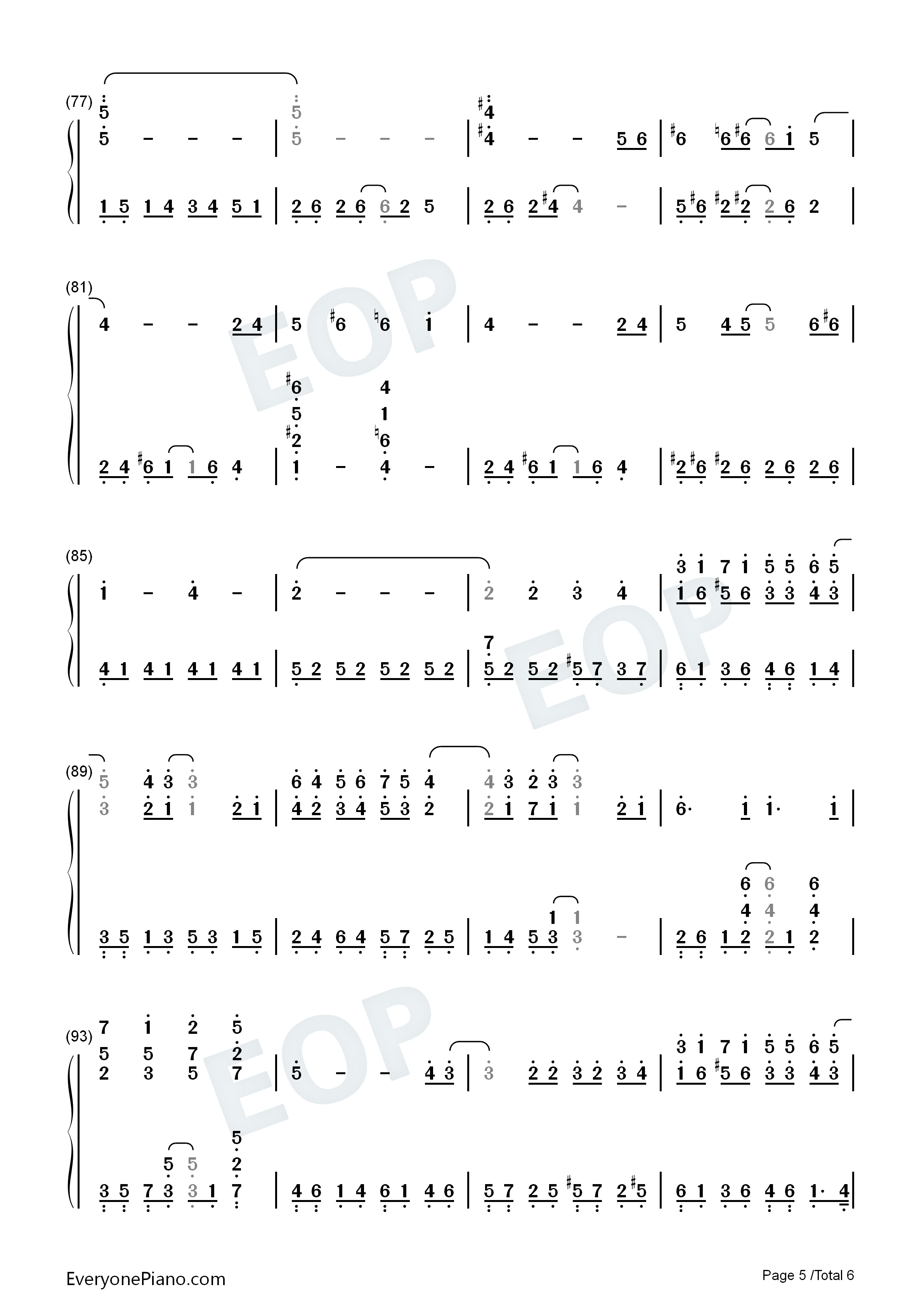 海贼王插曲钢琴简谱_Triplane演唱