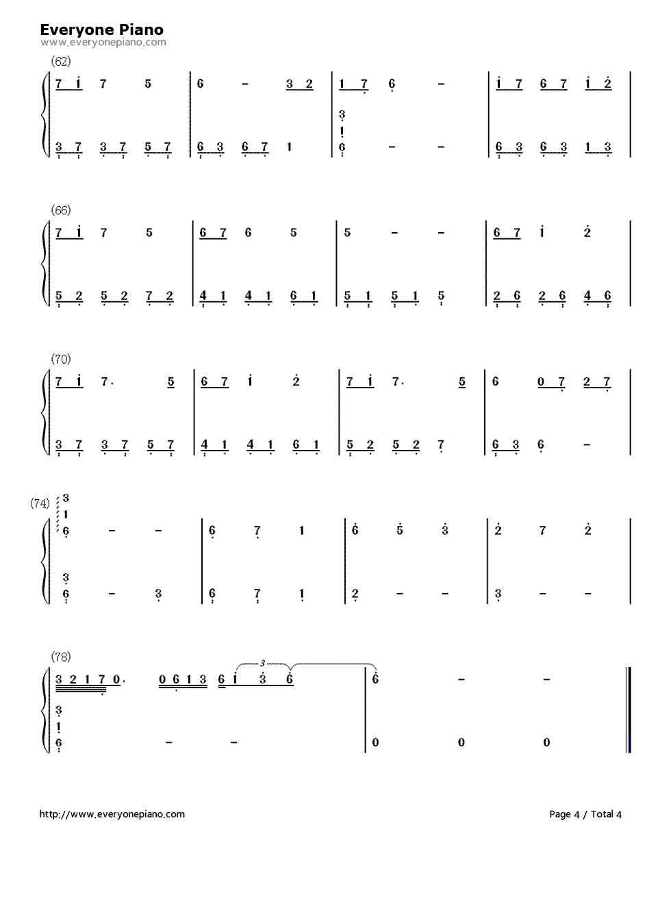 _潘多拉之心_插曲钢琴简谱_梶浦由记演唱