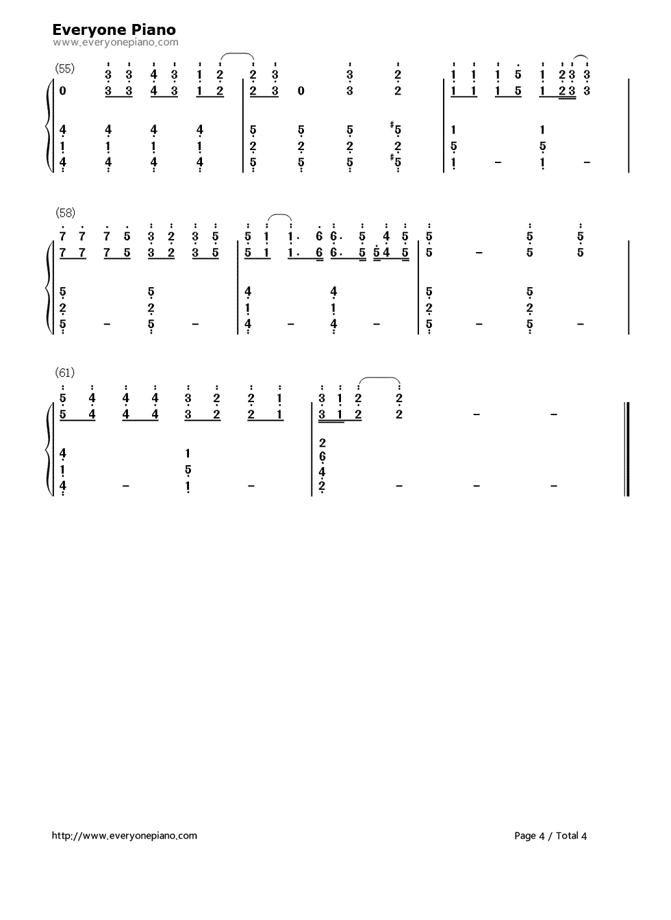 唯一钢琴简谱_王力宏演唱