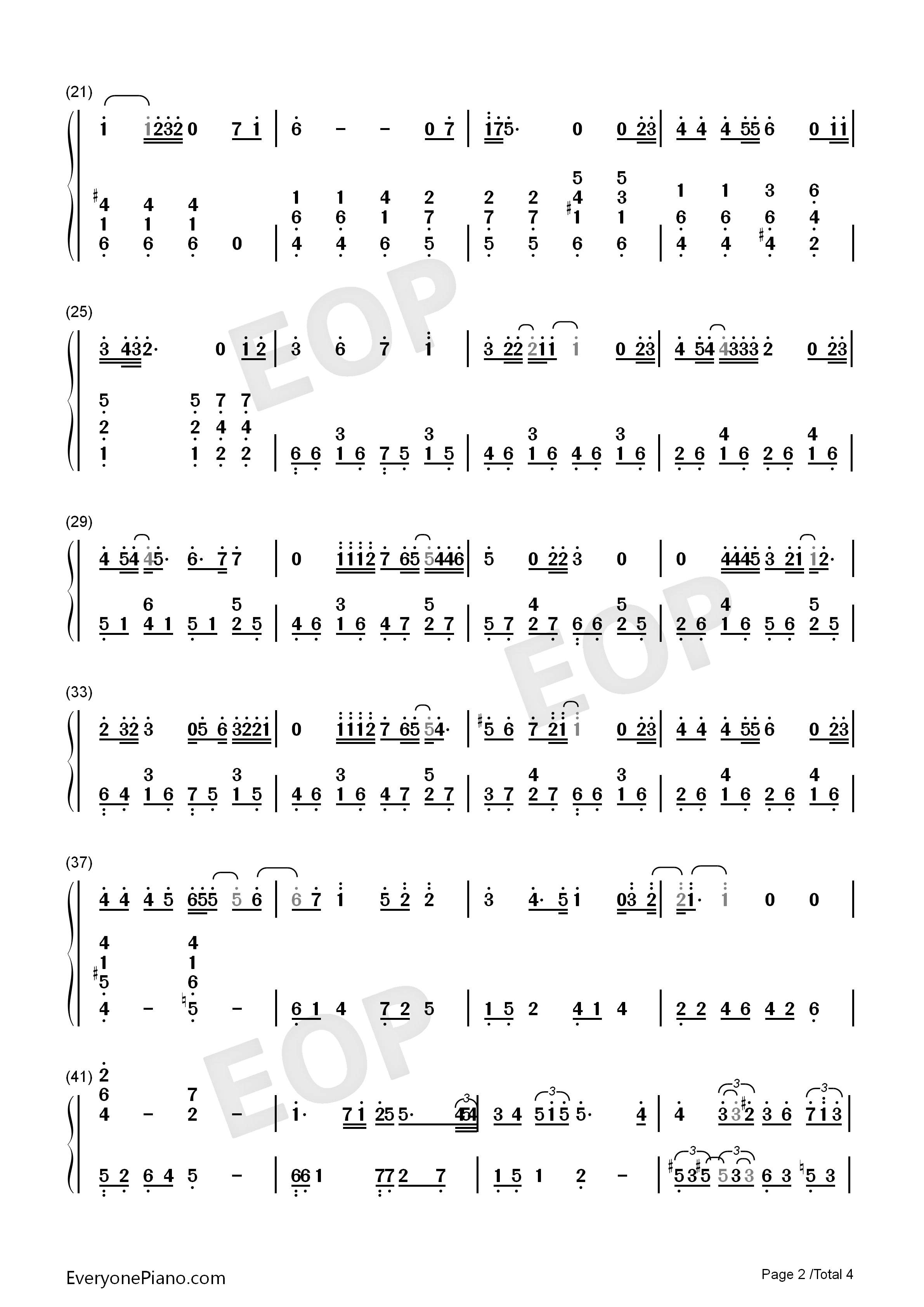 姻缘钢琴简谱_李承哲演唱