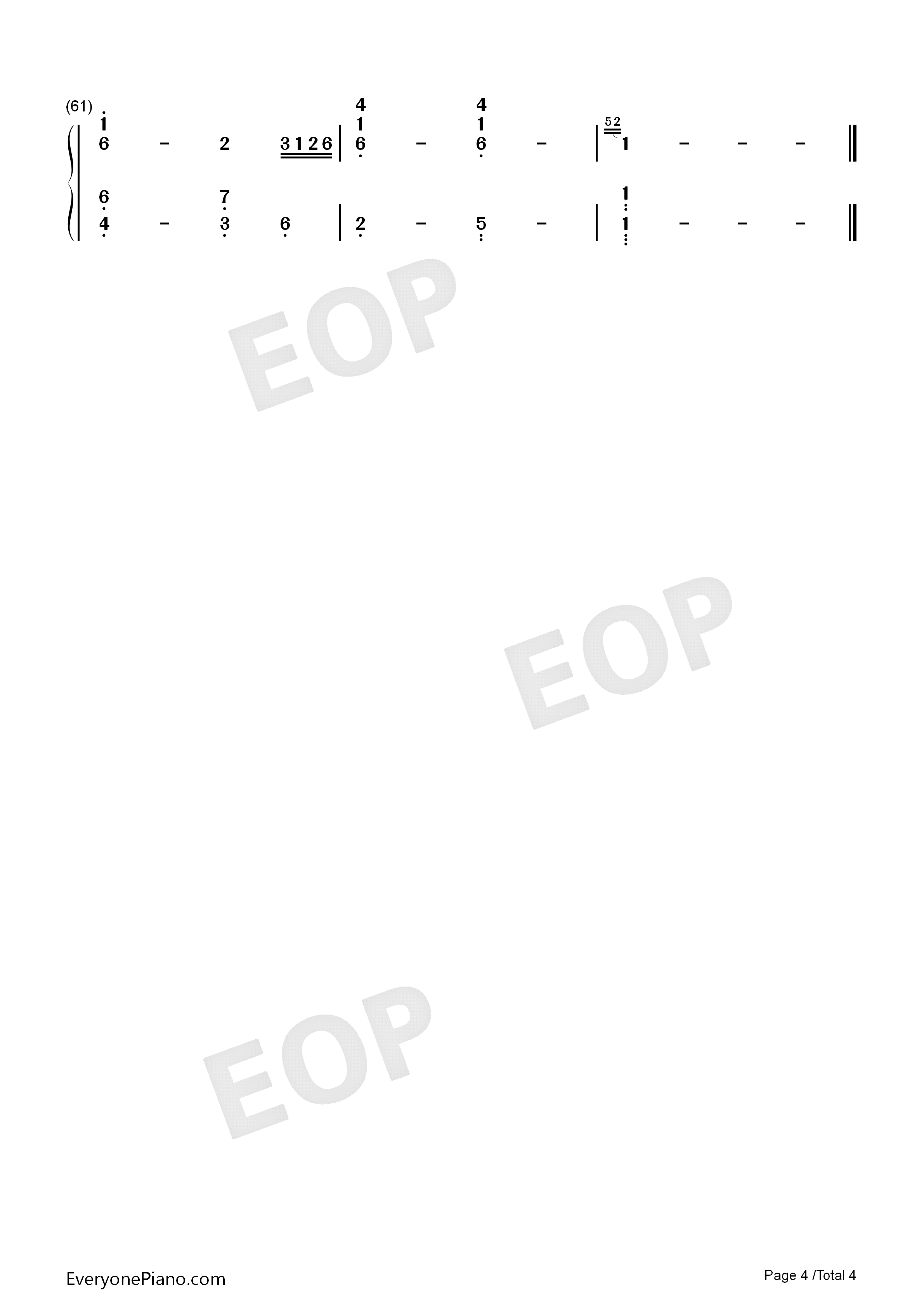 Fly_Away钢琴简谱_梁静茹演唱