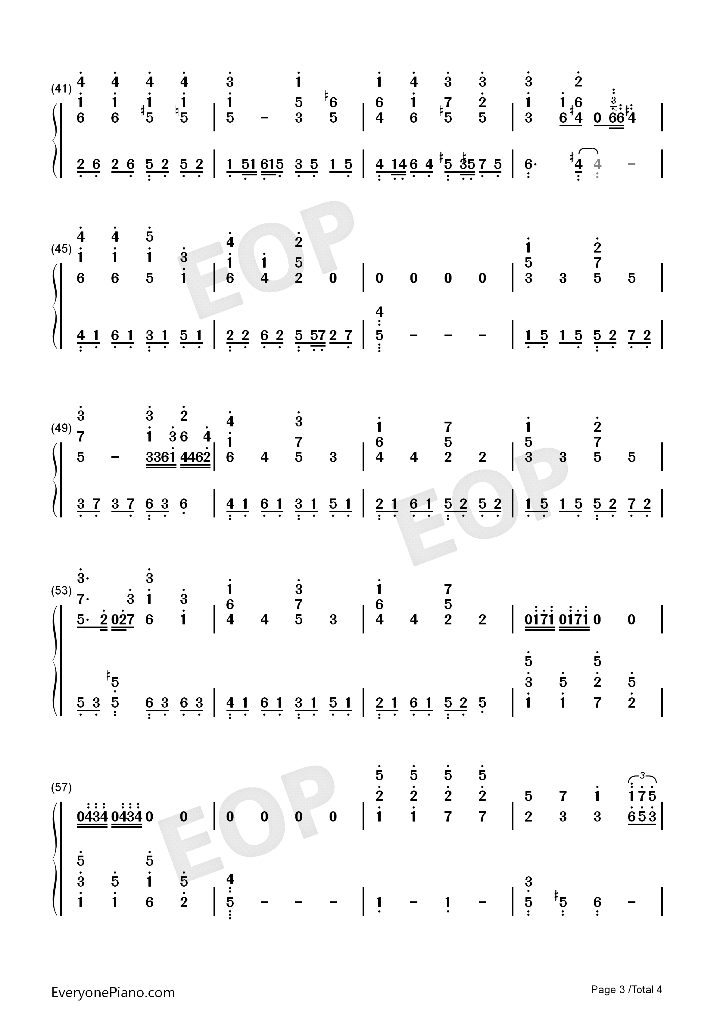 Fly_Away钢琴简谱_梁静茹演唱