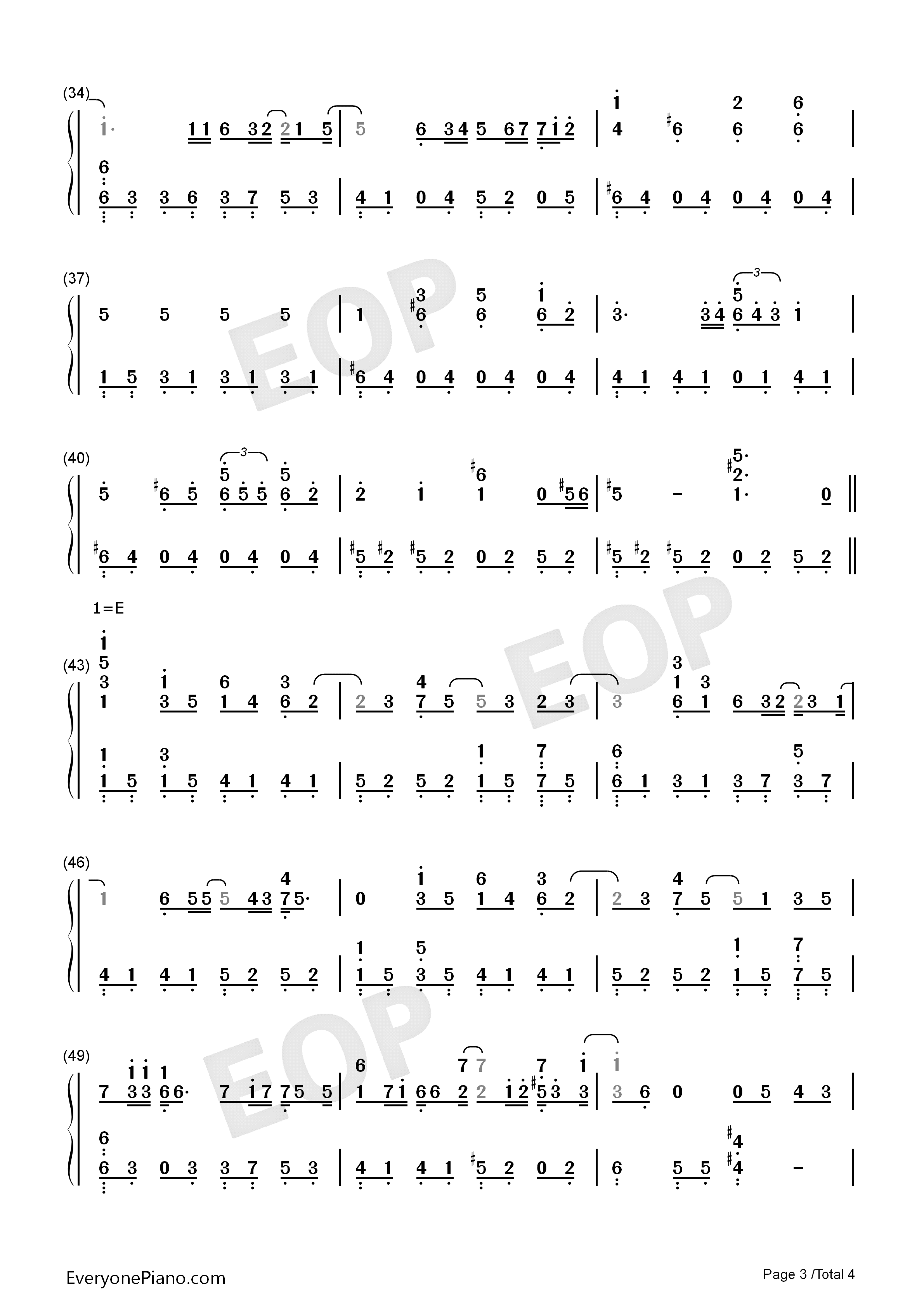 兄妹钢琴简谱_陈奕迅演唱