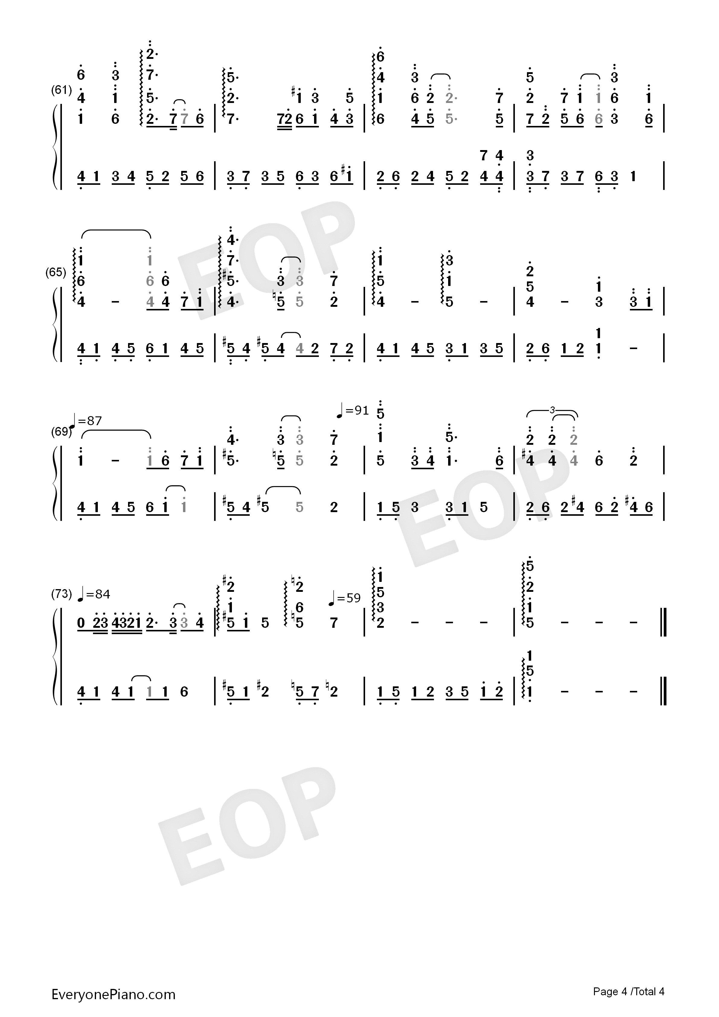 微笑的起点钢琴简谱_范玮琪__张韶涵__郭静演唱