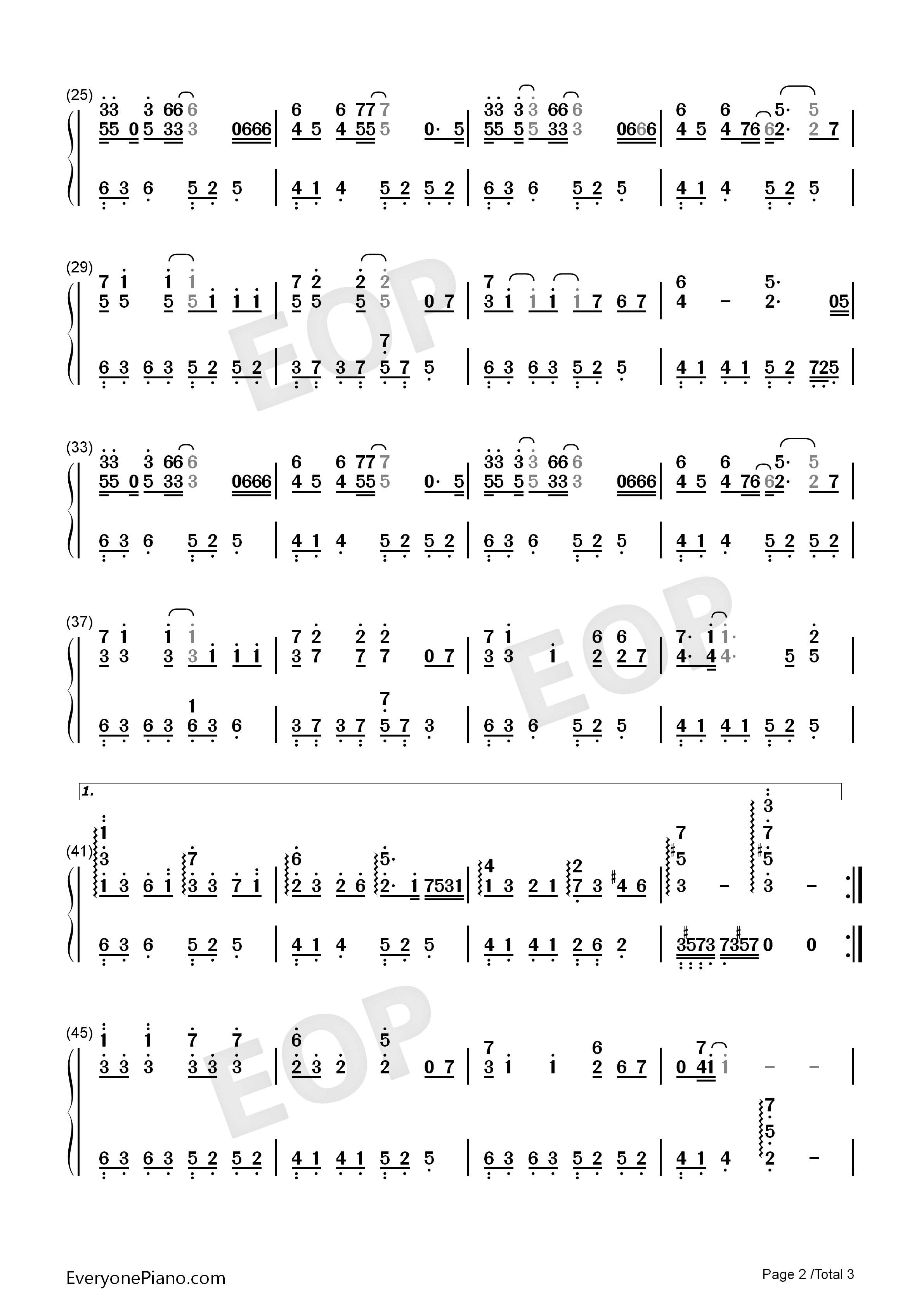 伤心童话钢琴简谱_胡夏演唱