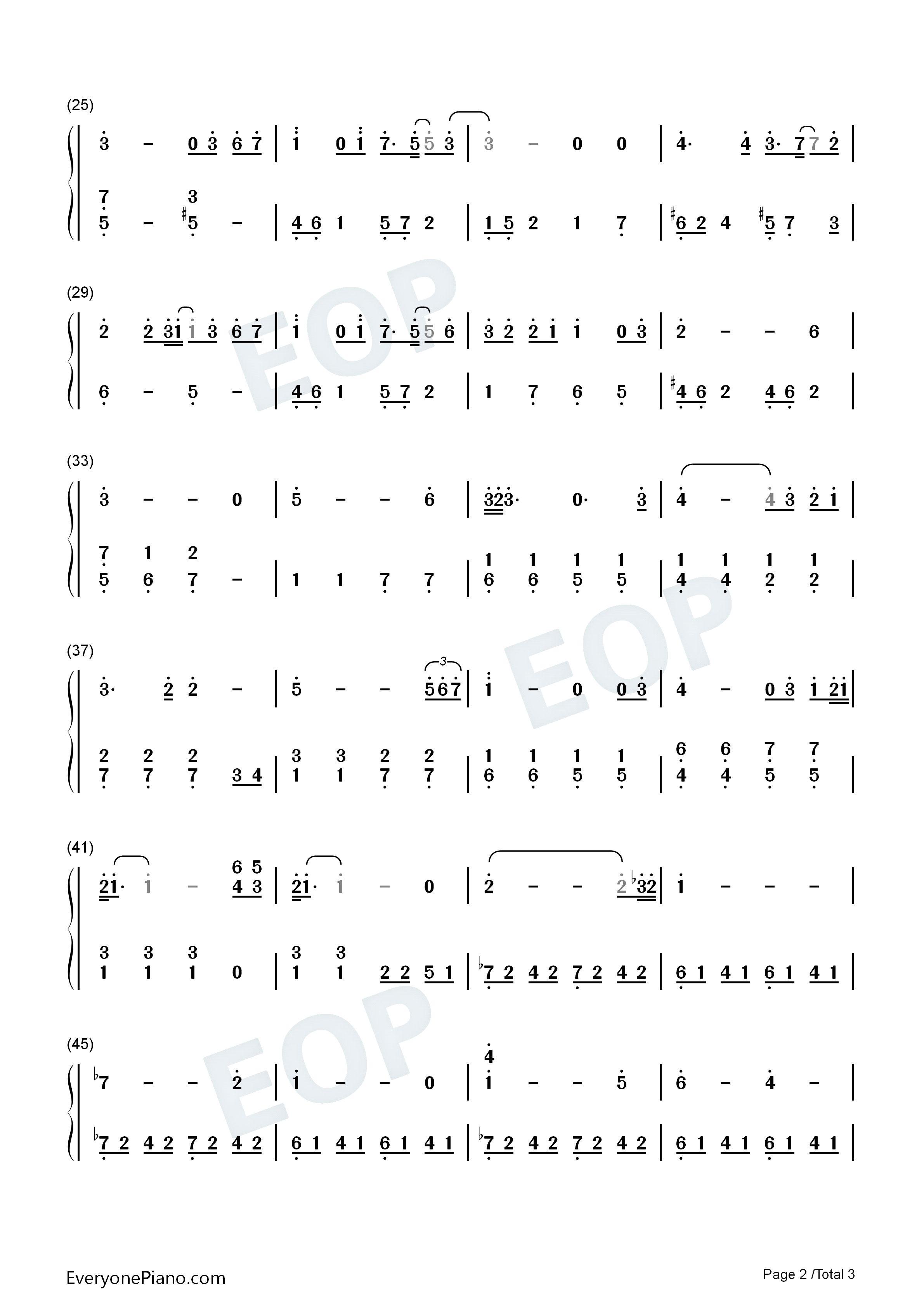 只要有你钢琴简谱_小松未步演唱