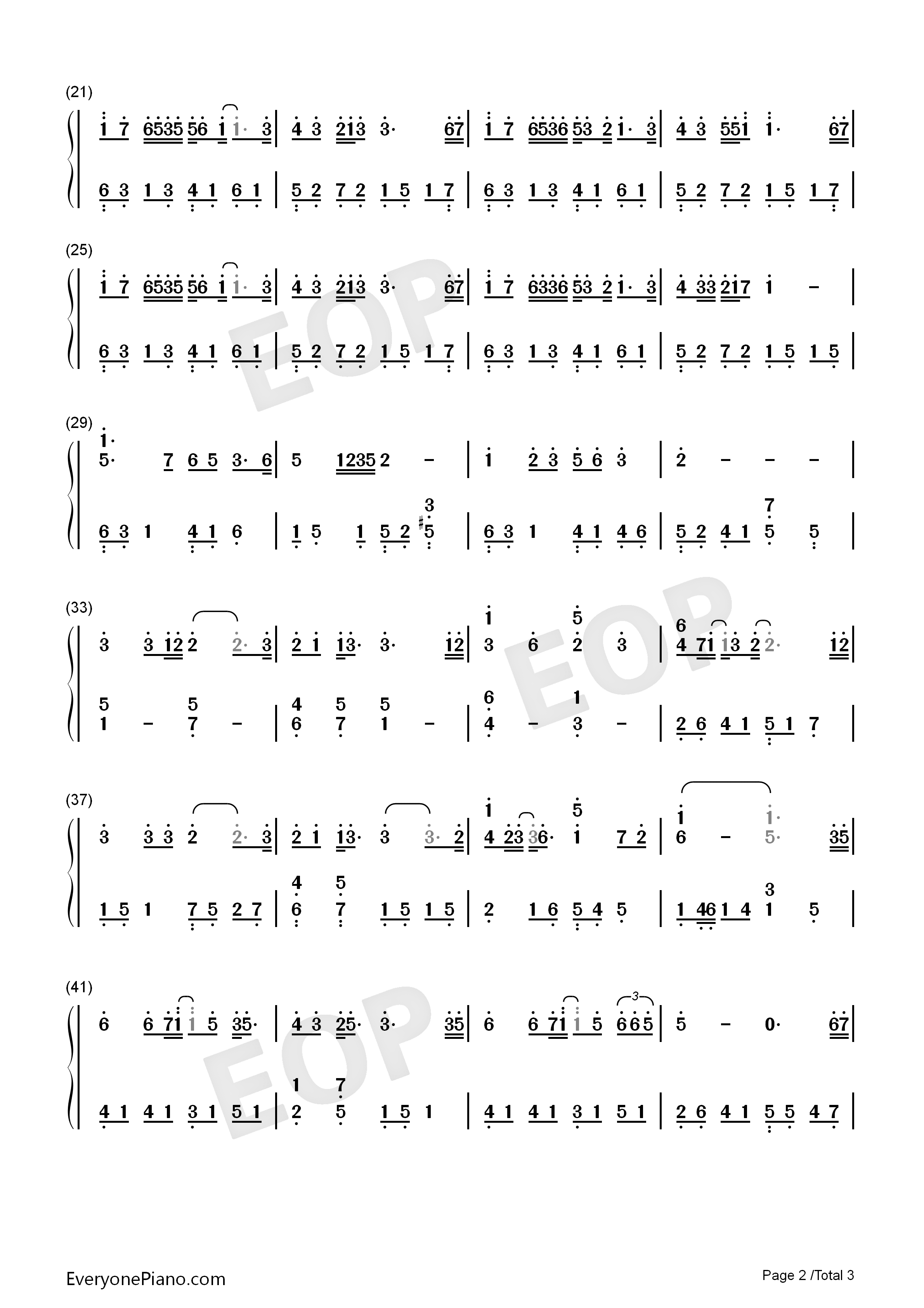 属于_钢琴简谱_梁静茹演唱