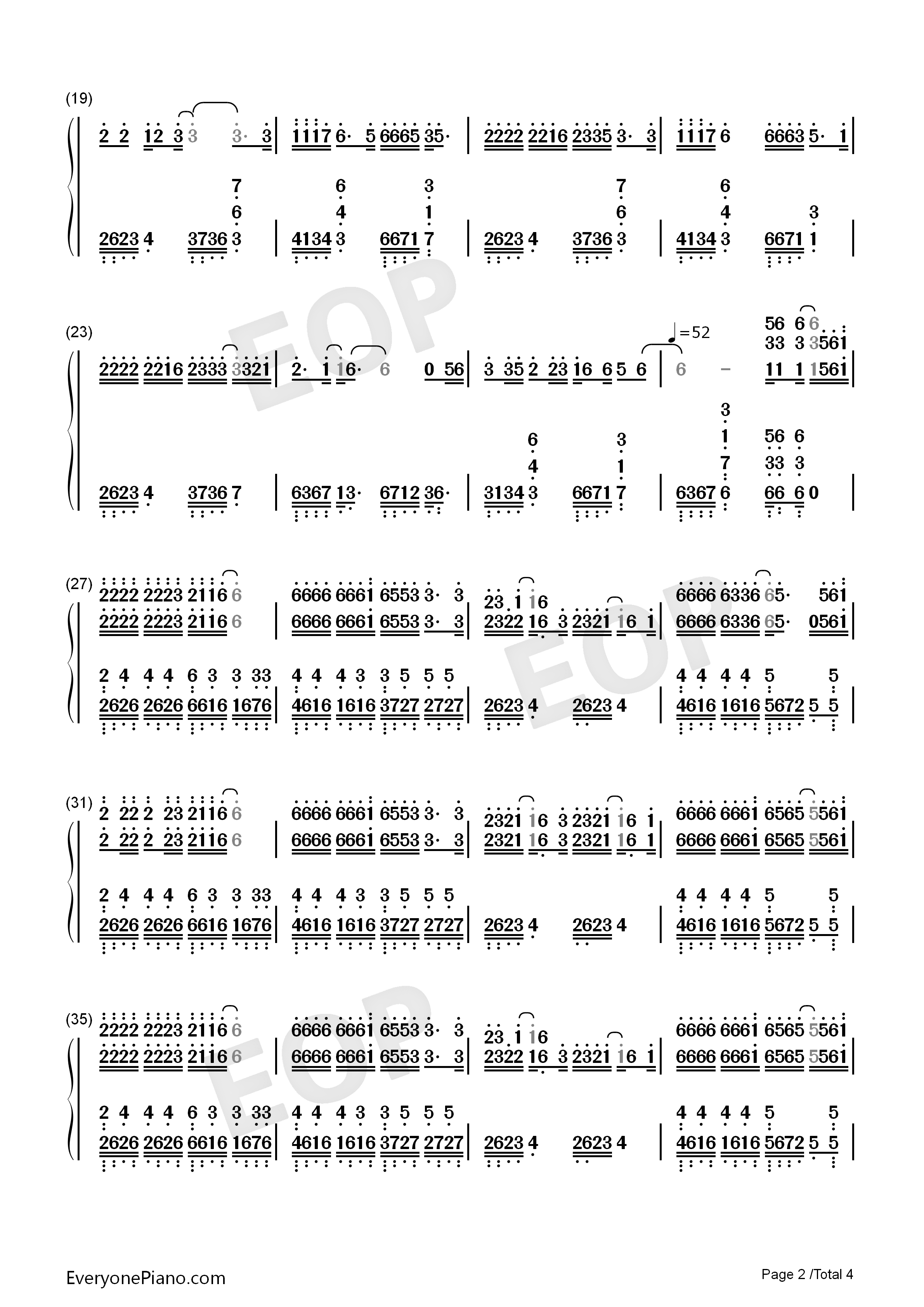冲动的惩罚钢琴简谱_刀郎演唱