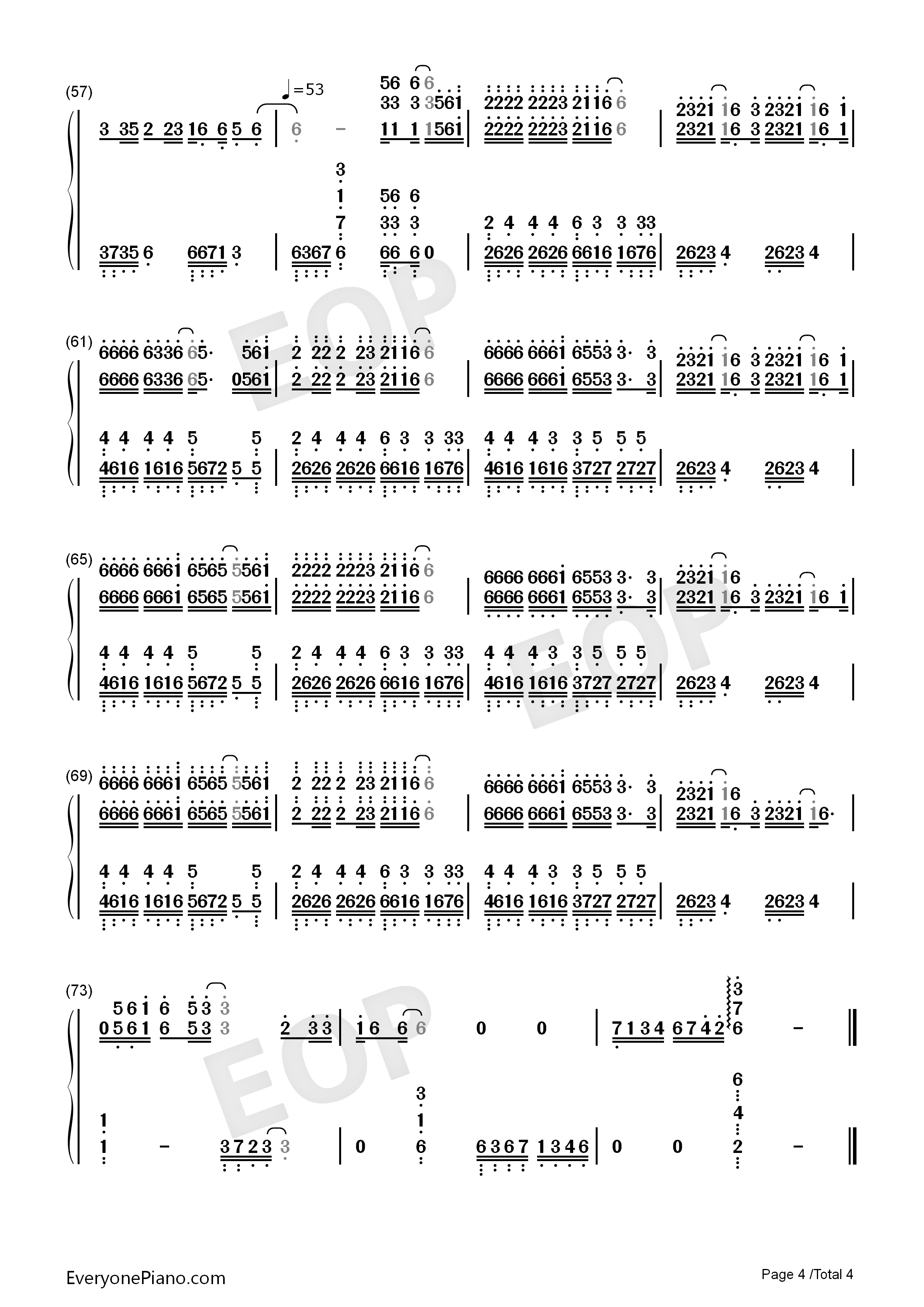 冲动的惩罚钢琴简谱_刀郎演唱