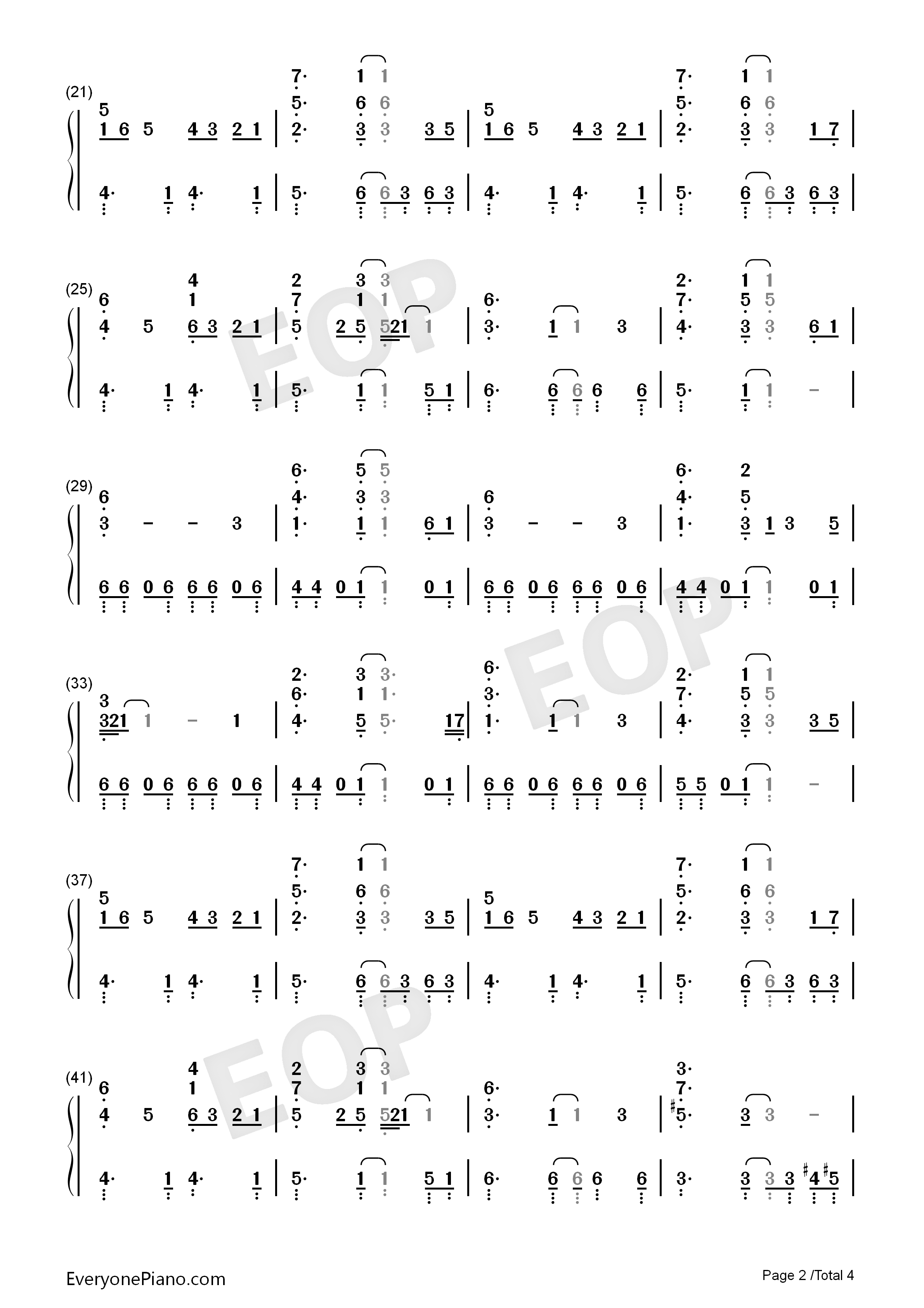 I_Want_It_That_Way钢琴简谱_后街男孩__Backstreet_Boys演唱