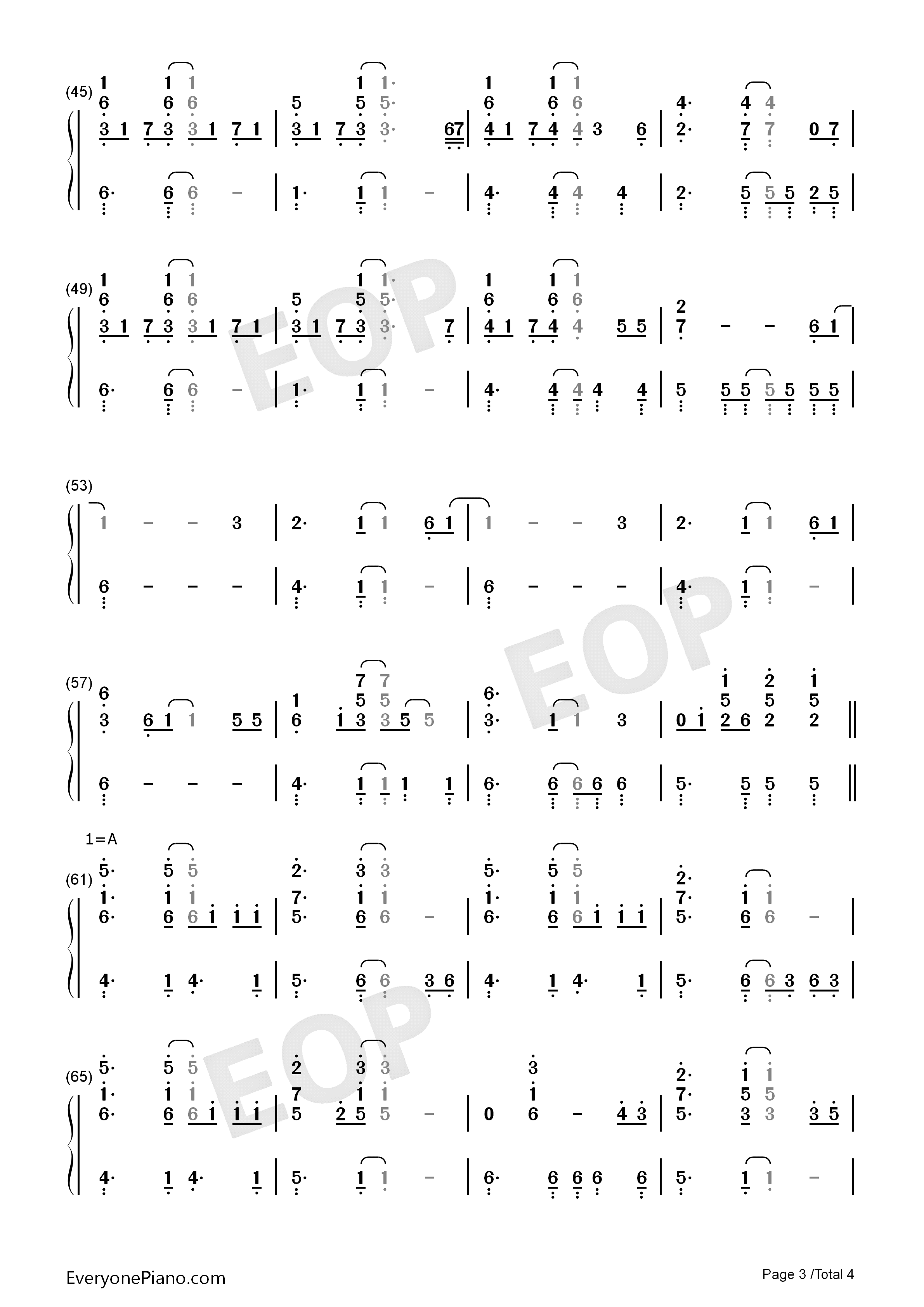 I_Want_It_That_Way钢琴简谱_后街男孩__Backstreet_Boys演唱