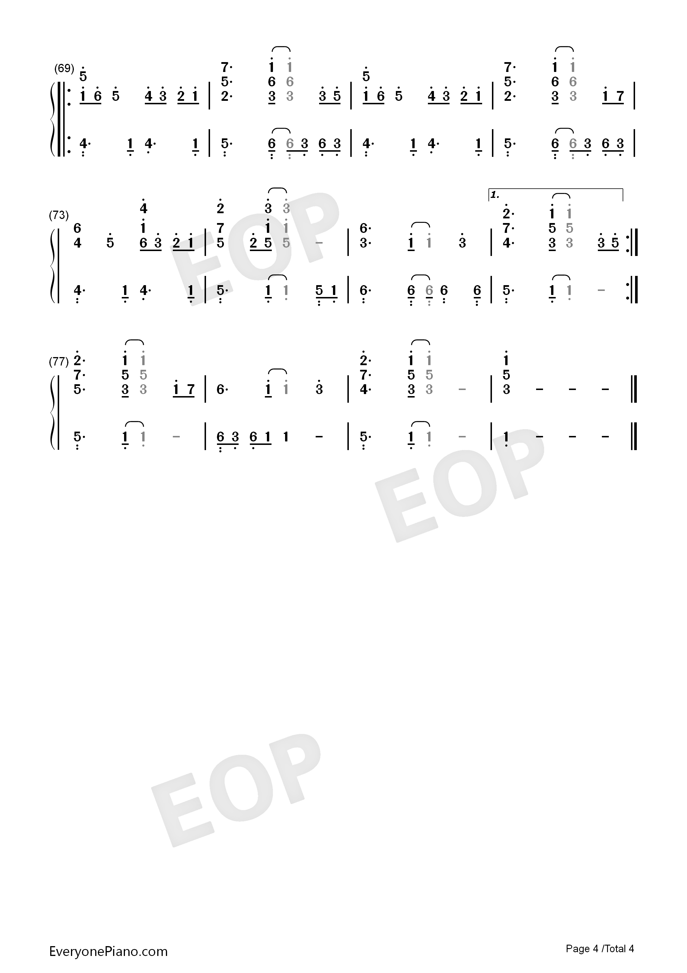 I_Want_It_That_Way钢琴简谱_后街男孩__Backstreet_Boys演唱