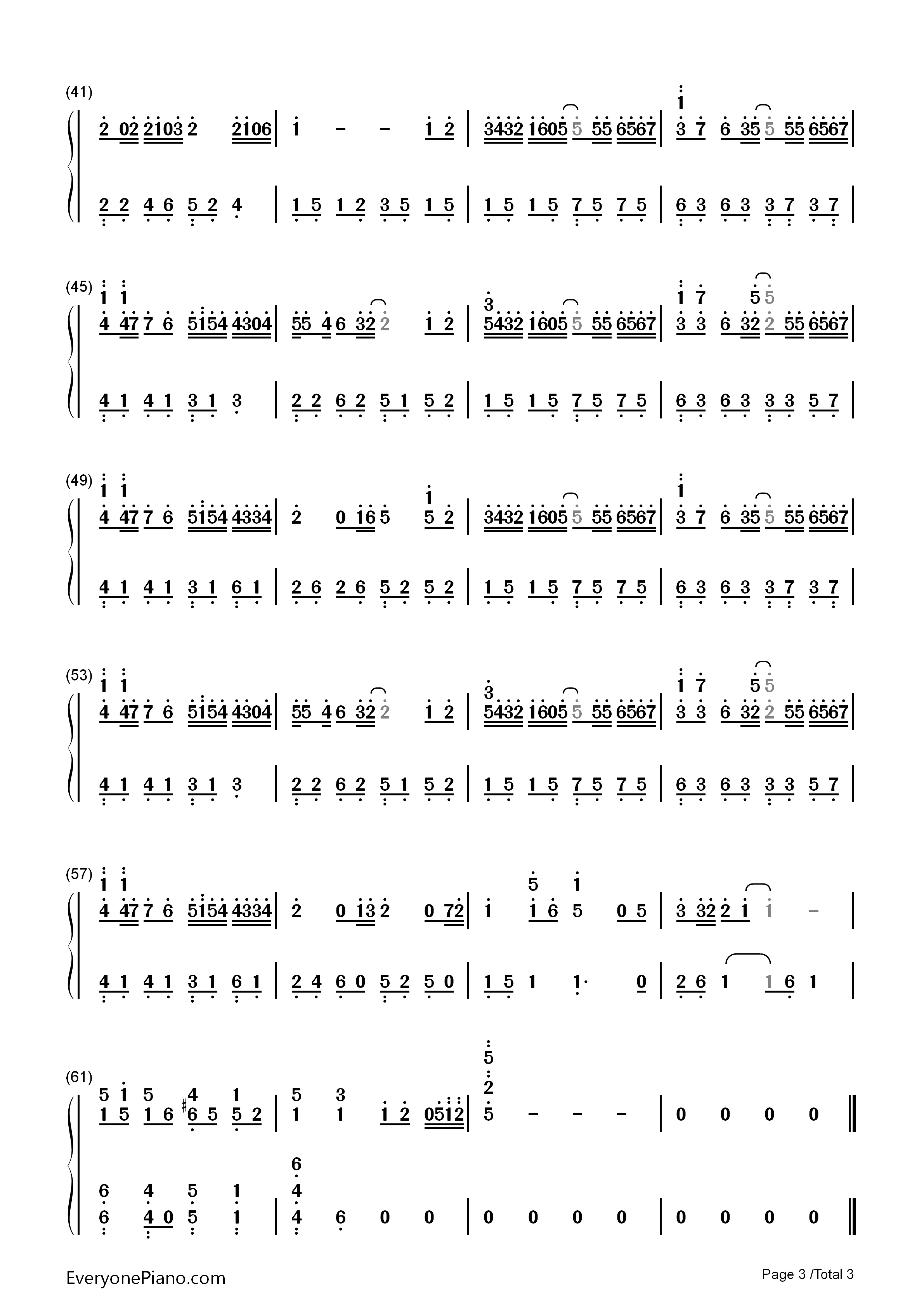 可不可以不勇敢钢琴简谱_范玮琪演唱