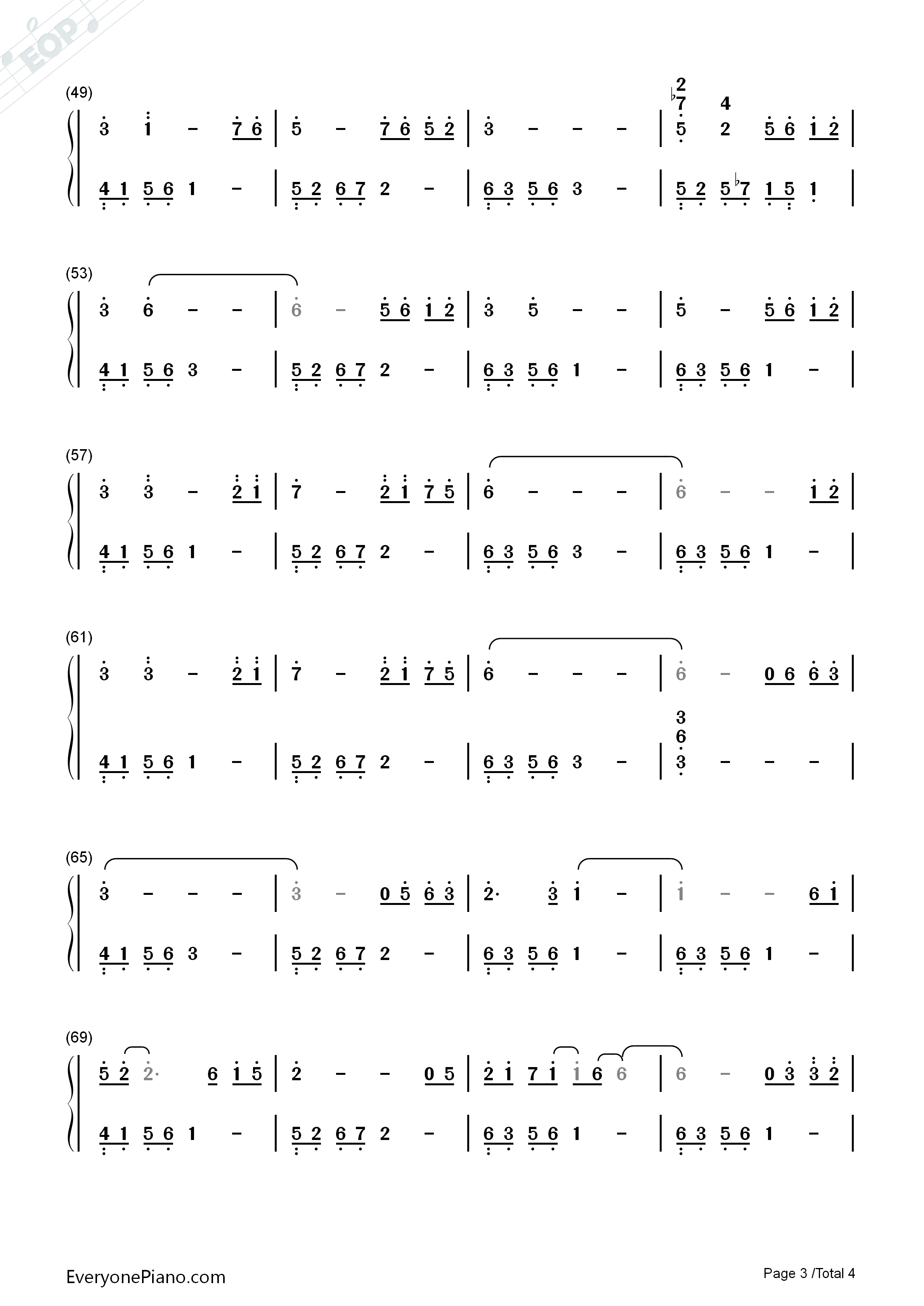 火宵之月钢琴简谱_中村由利子__ビデオサントラ演唱